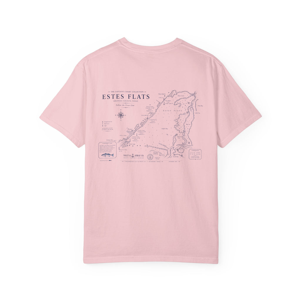 Estes Flats Nautical Chart Tee — Follow the Grass Line