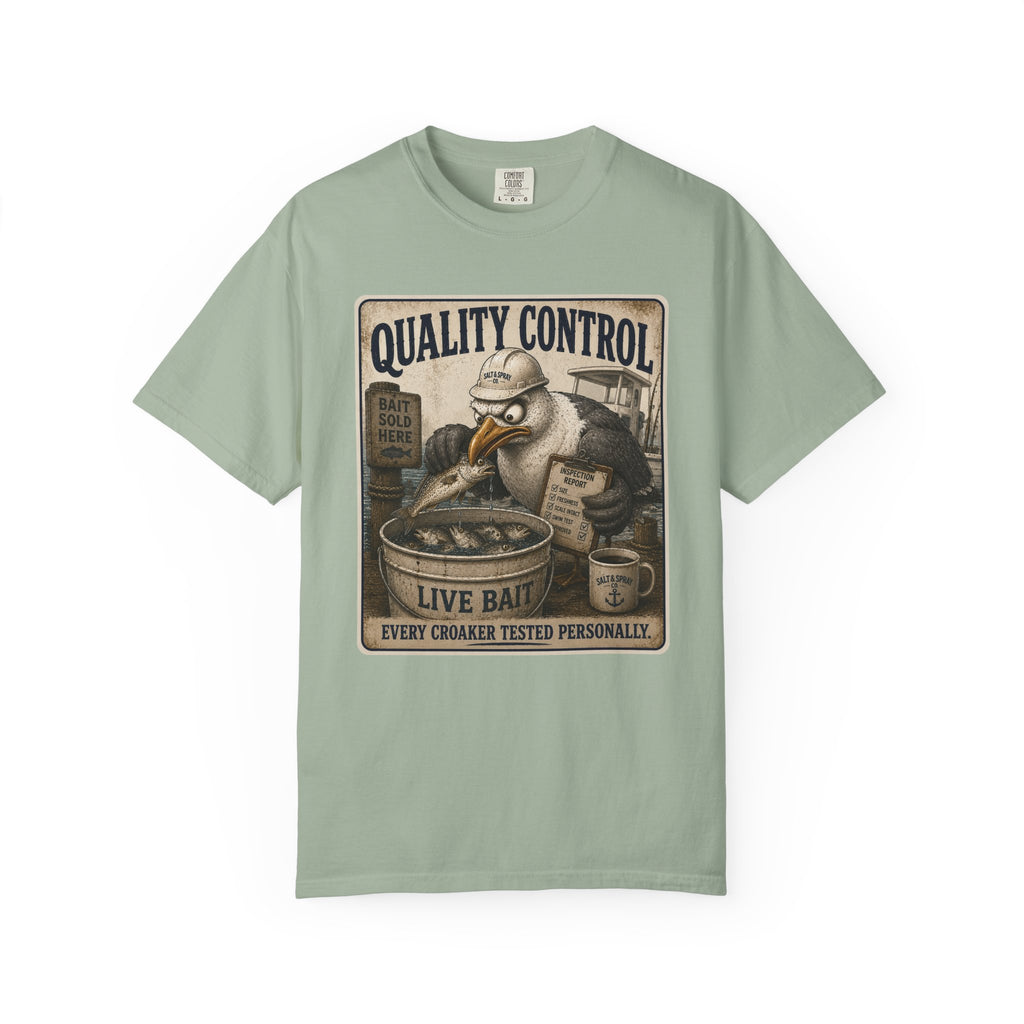 Quality Control Tee — Funny Seagull Live Bait T-Shirt