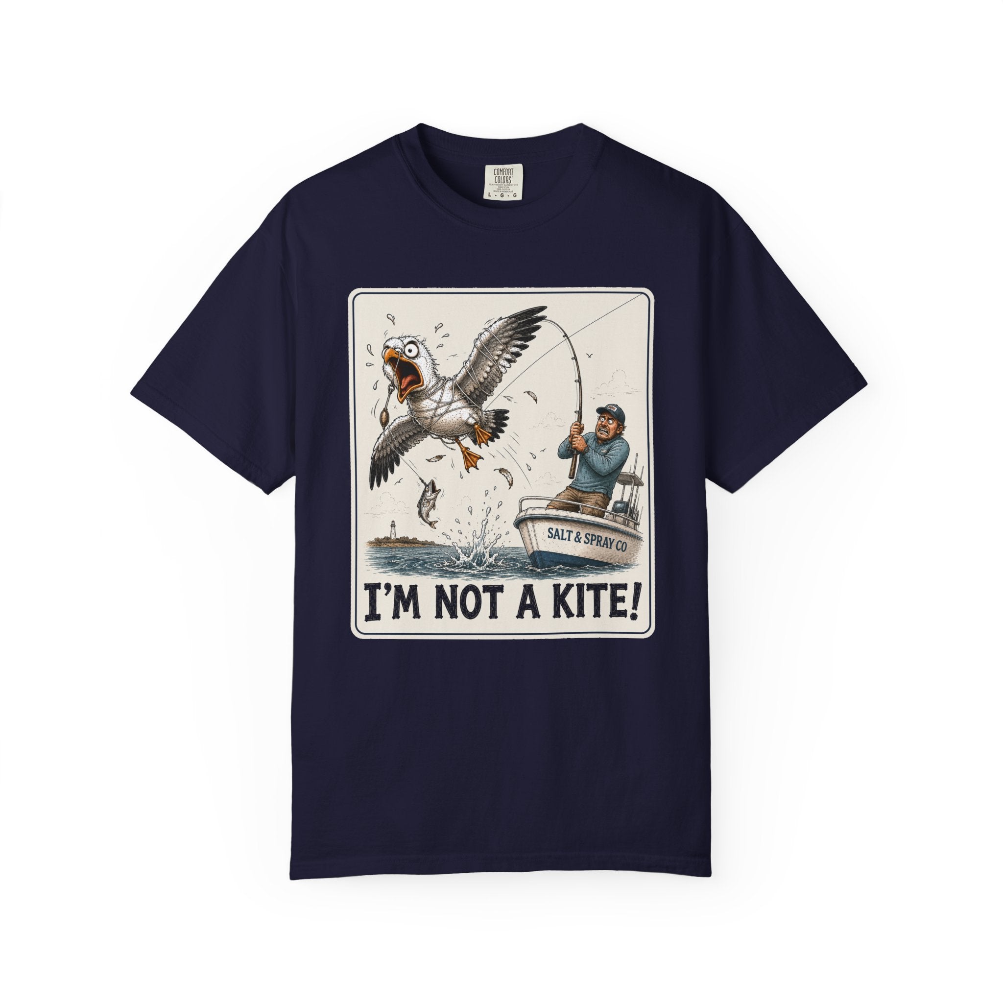 I'm Not a Kite Tee — Funny Tangled Seagull T-Shirt