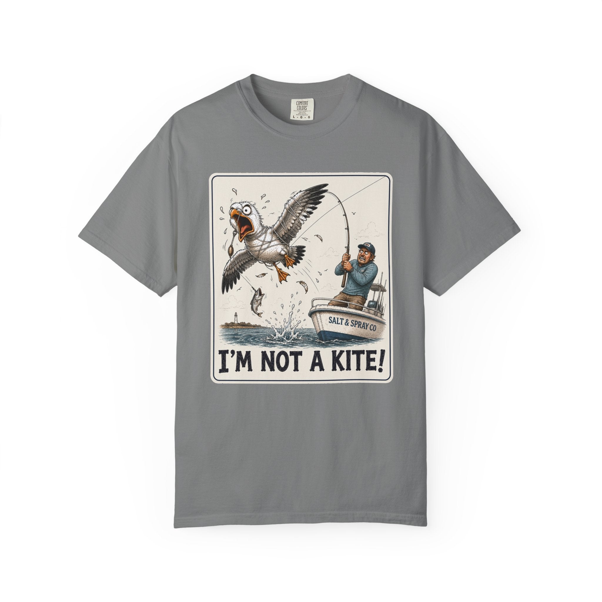 I'm Not a Kite Tee — Funny Tangled Seagull T-Shirt