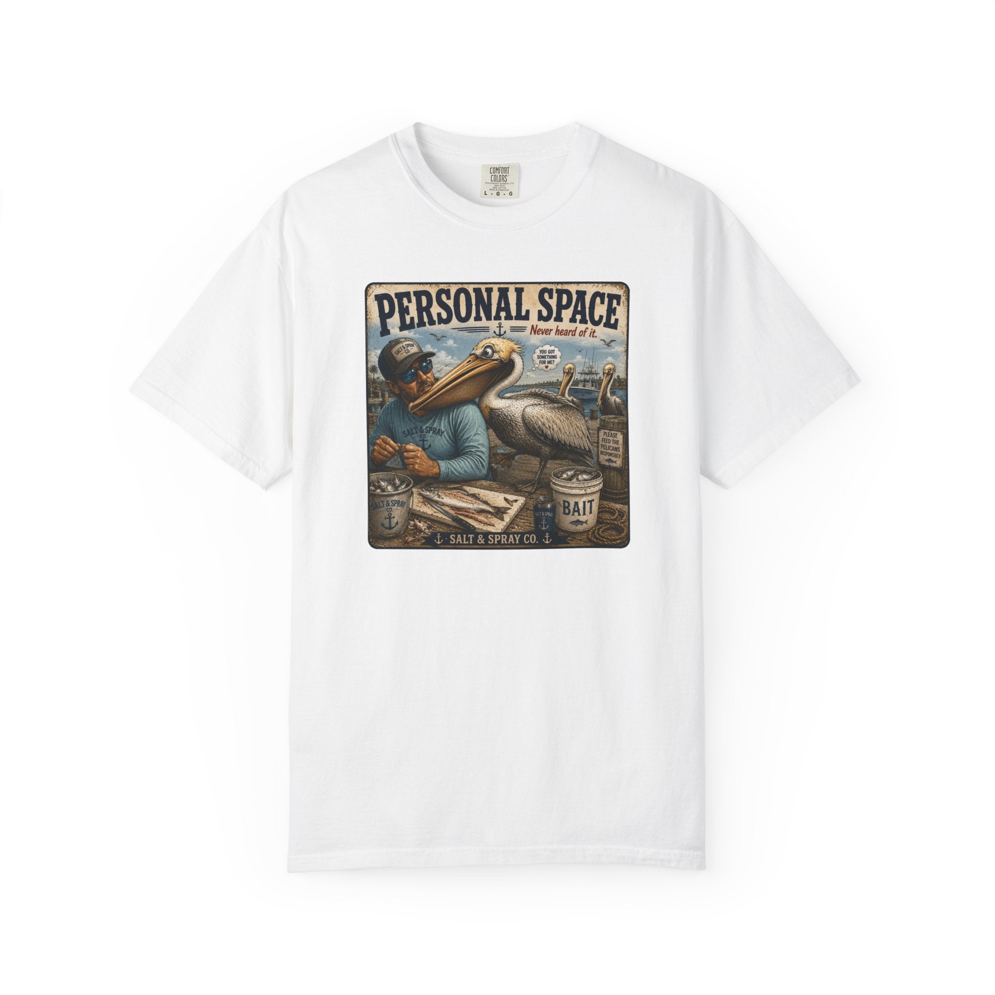 Personal Space Tee — Funny Pelican Fishing T-Shirt