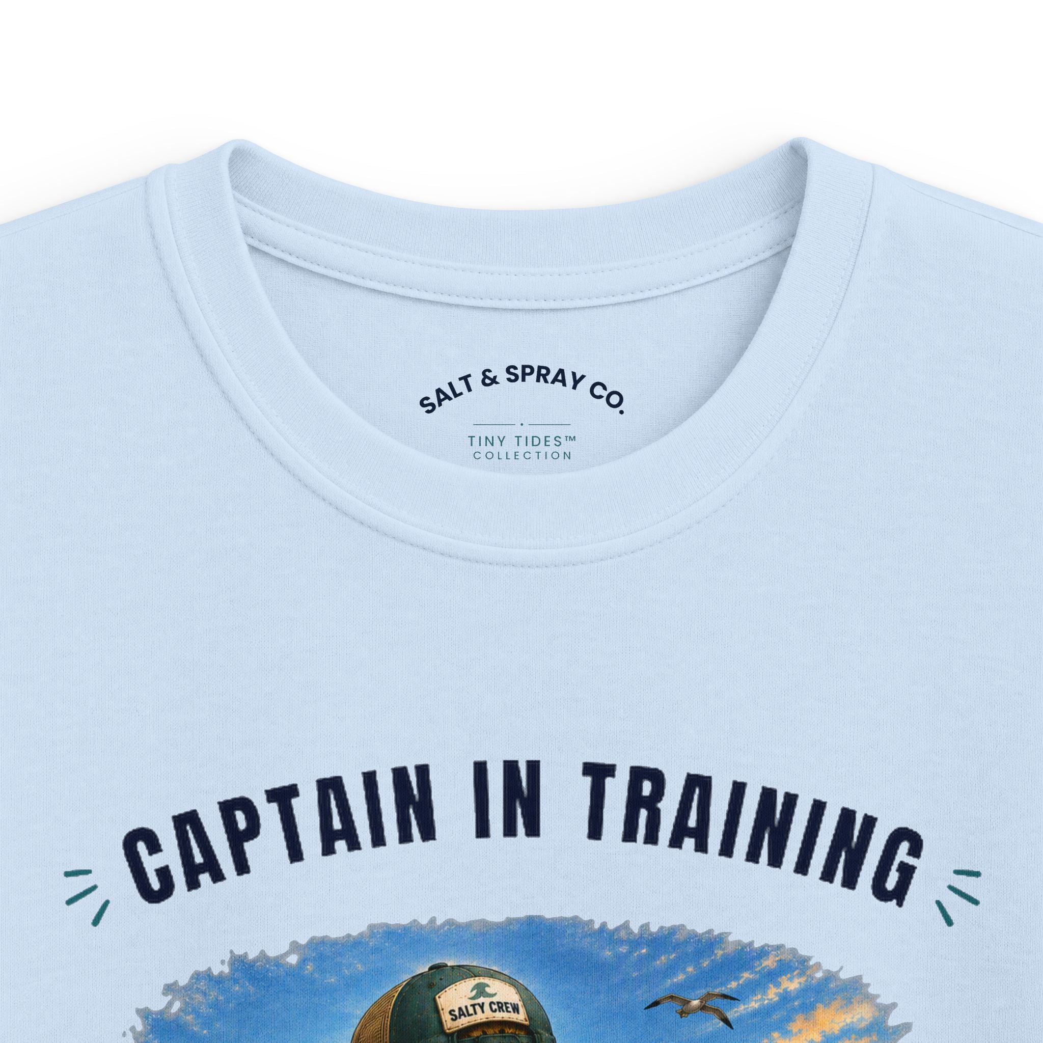 Kids Tee – Captain in Training | Tiny Tides™ Collection | Salt & Spray Co.