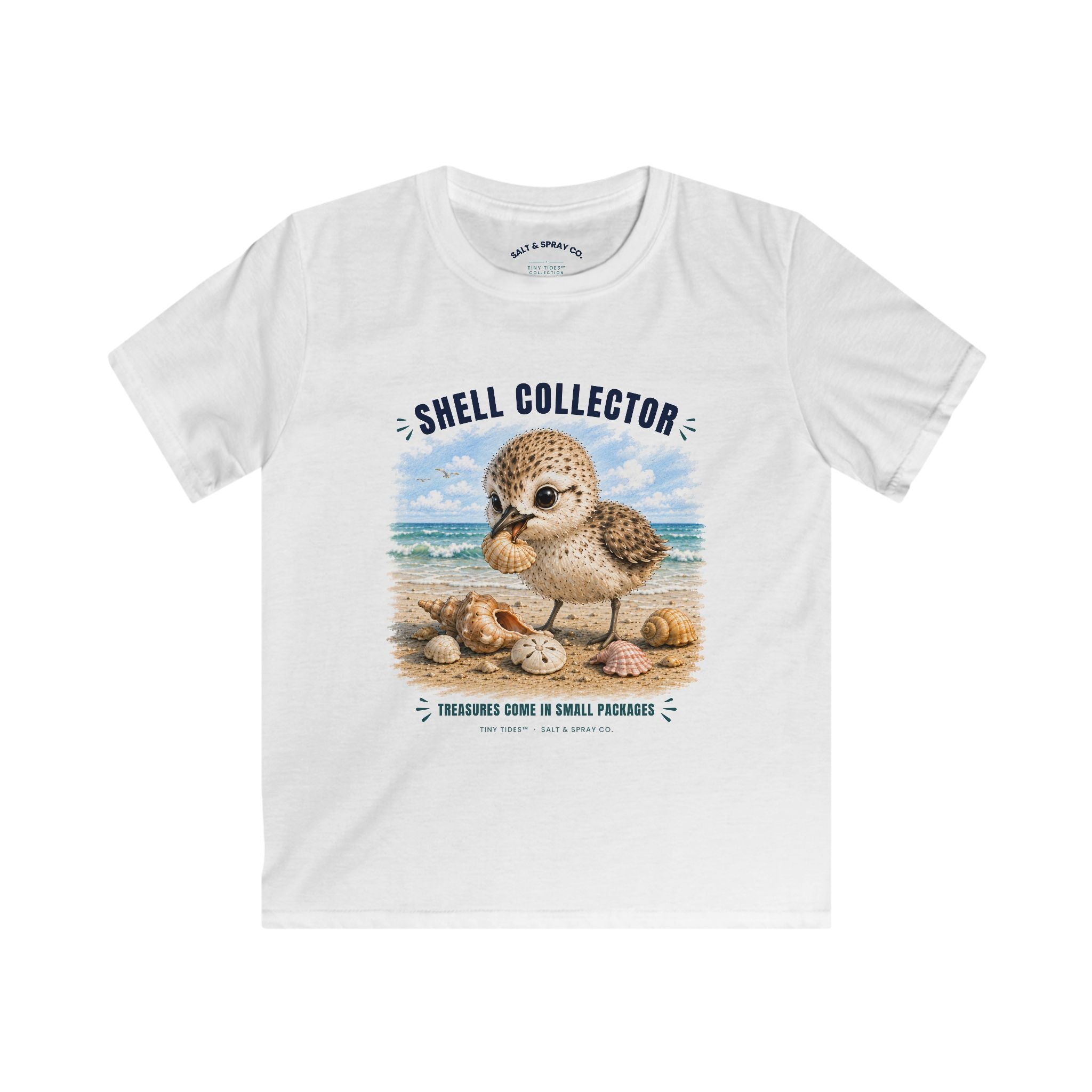 Kids Tee – Shell Collector | Tiny Tides™ Collection | Salt & Spray Co.