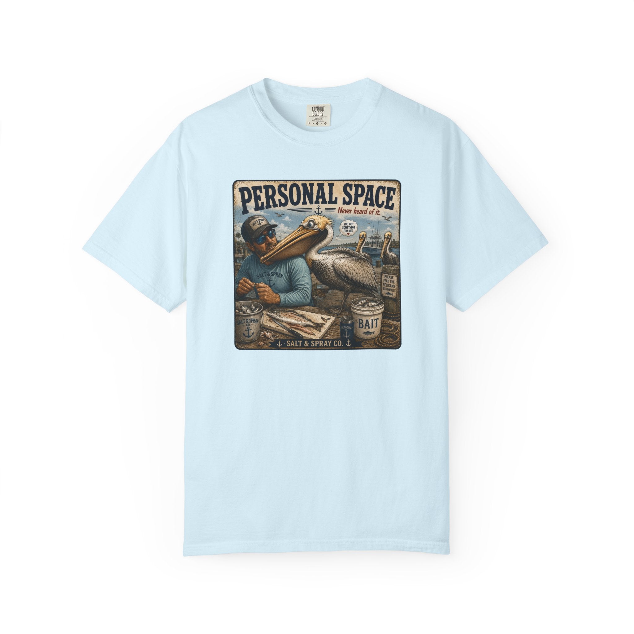 Personal Space Tee — Funny Pelican Fishing T-Shirt