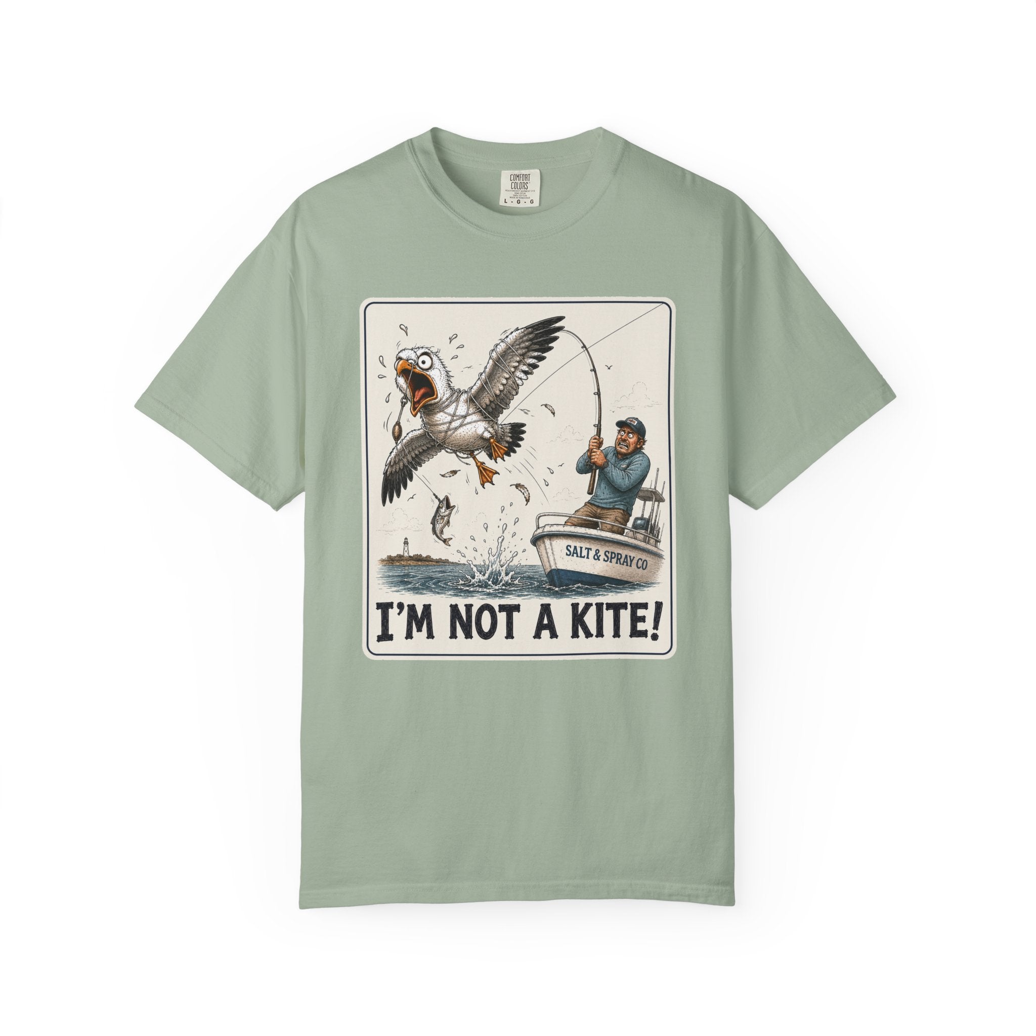 I'm Not a Kite Tee — Funny Tangled Seagull T-Shirt