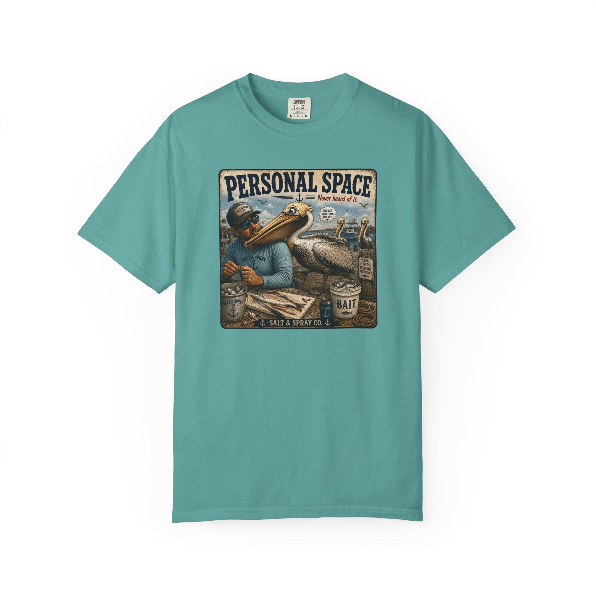 Personal Space Tee — Funny Pelican Fishing T-Shirt