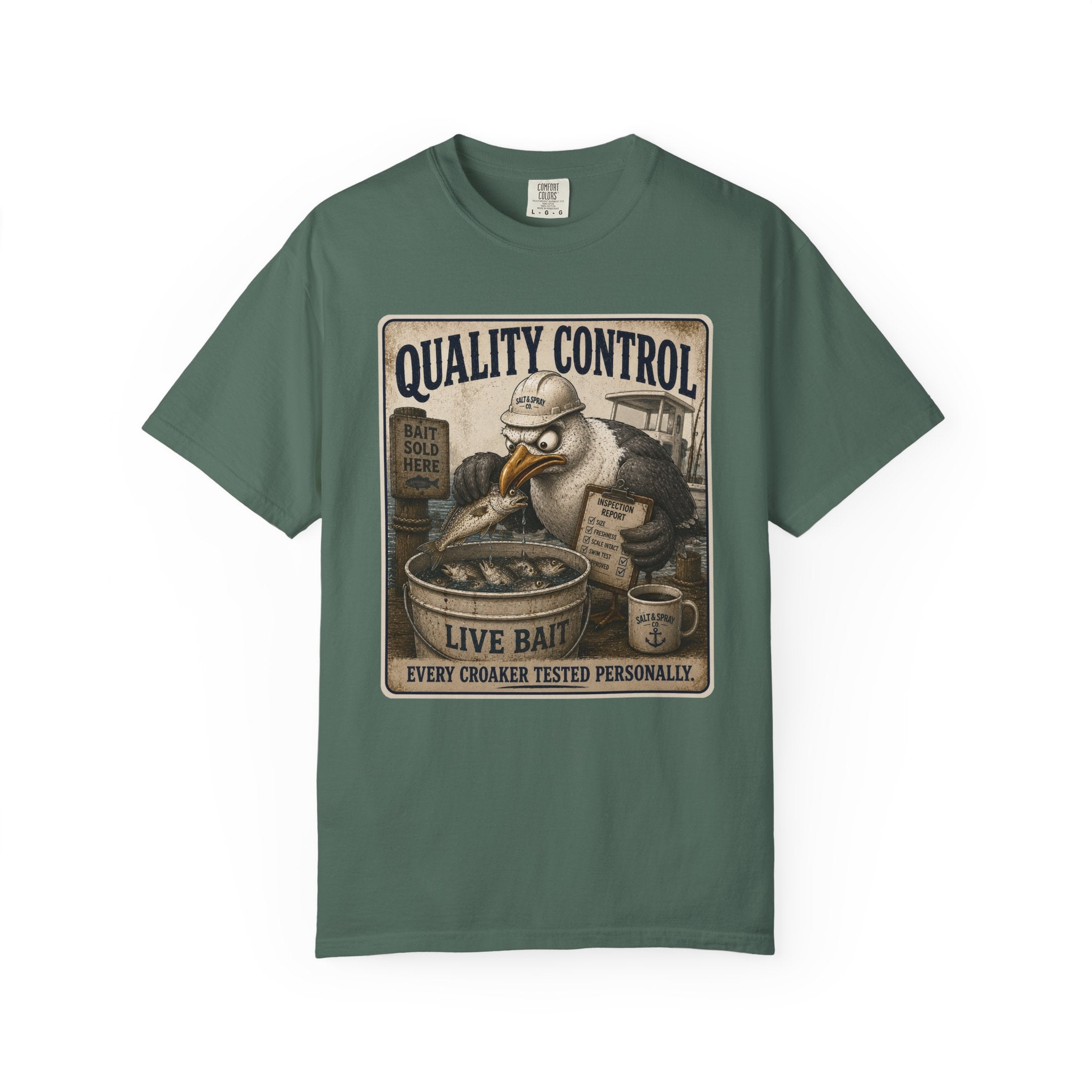 Quality Control Tee — Funny Seagull Live Bait T-Shirt