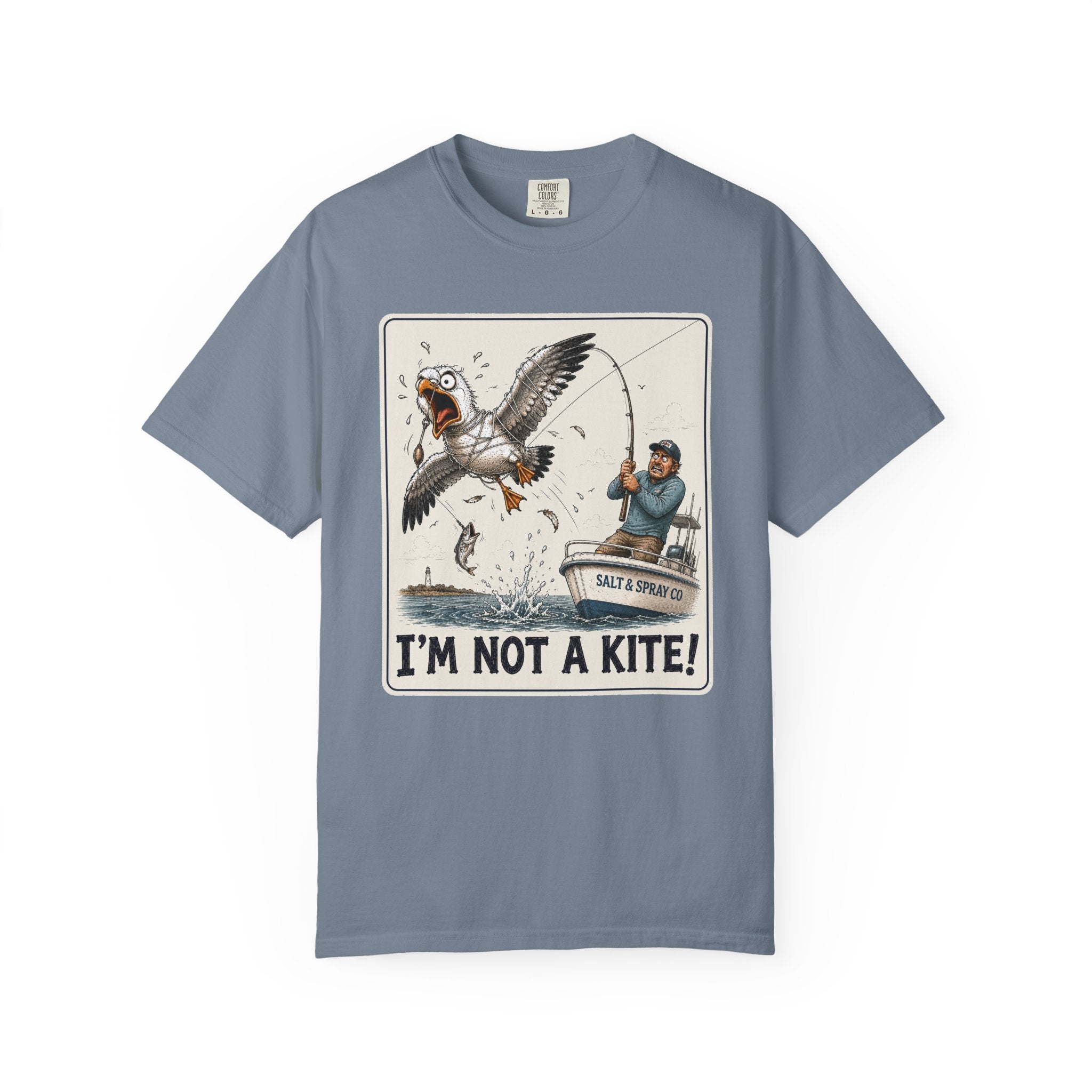 I'm Not a Kite Tee — Funny Tangled Seagull T-Shirt