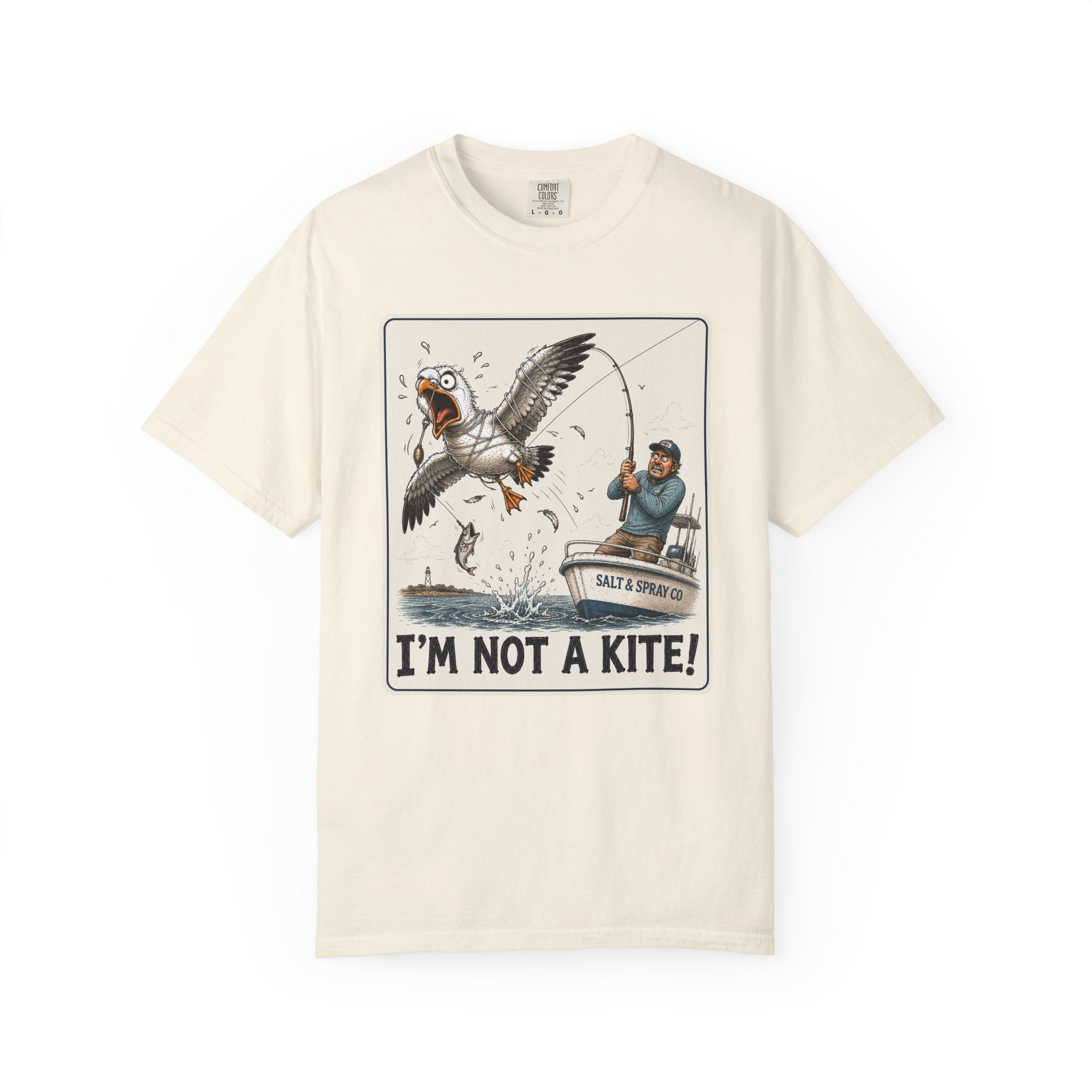 I'm Not a Kite Tee — Funny Tangled Seagull T-Shirt