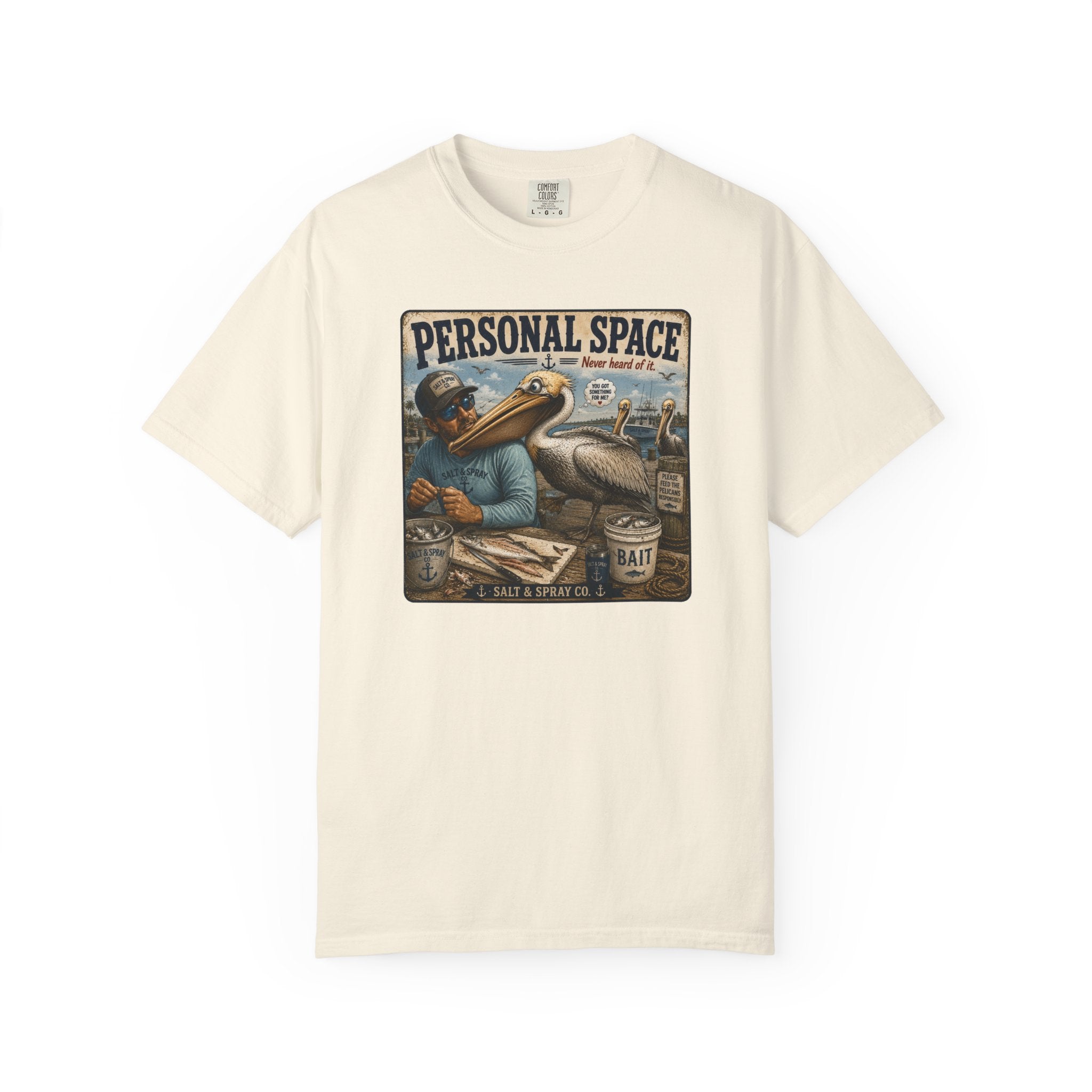 Personal Space Tee — Funny Pelican Fishing T-Shirt