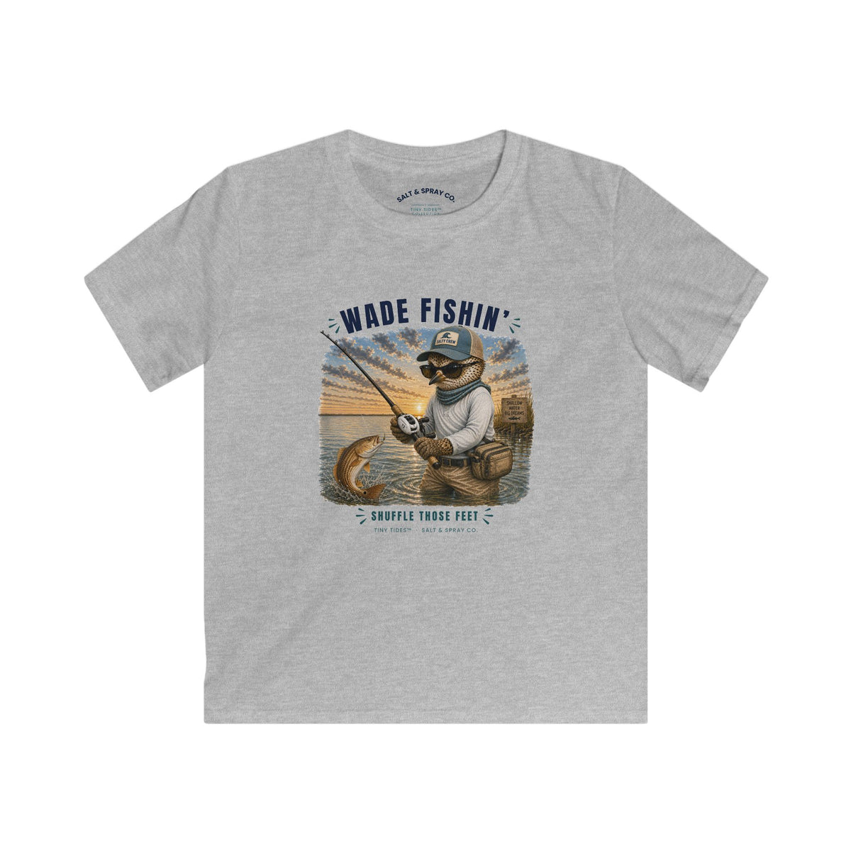 Kids Tee – Wade Fishin’ | Tiny Tides™ Collection | Salt & Spray Co.