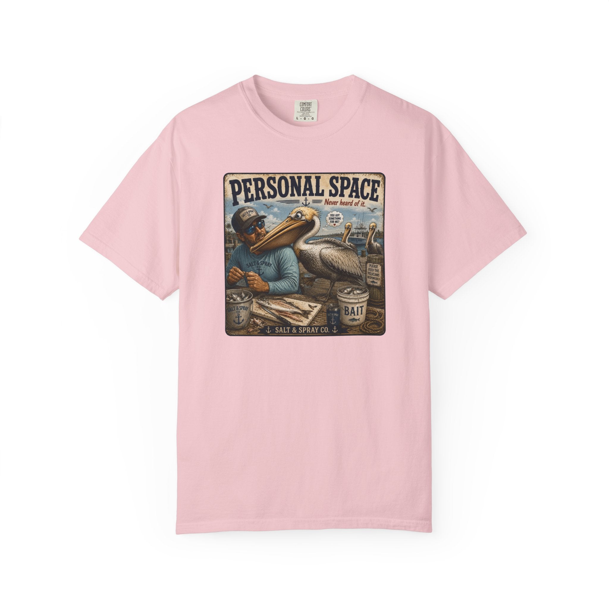 Personal Space Tee — Funny Pelican Fishing T-Shirt
