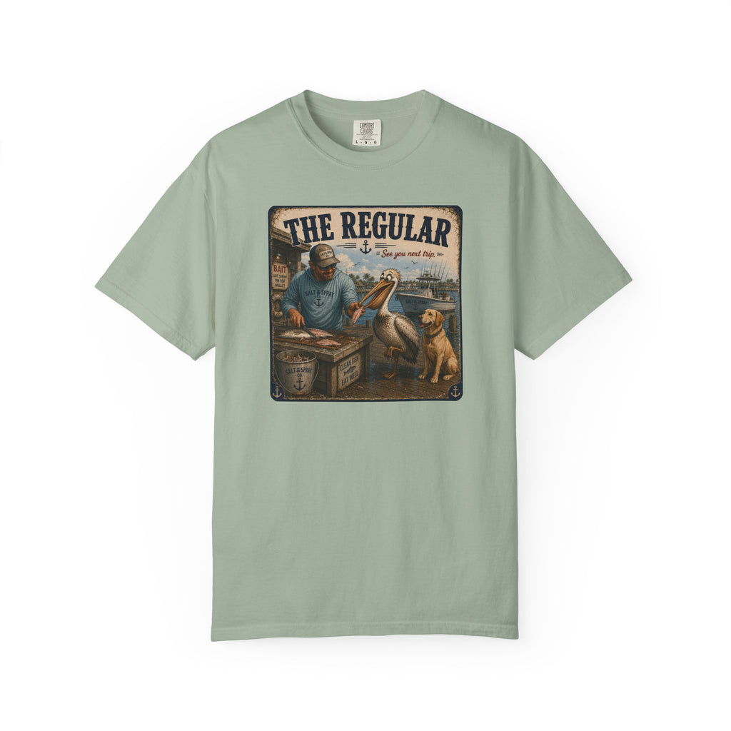 The Regular Tee — Funny Pelican & Dog Fishing T-Shirt