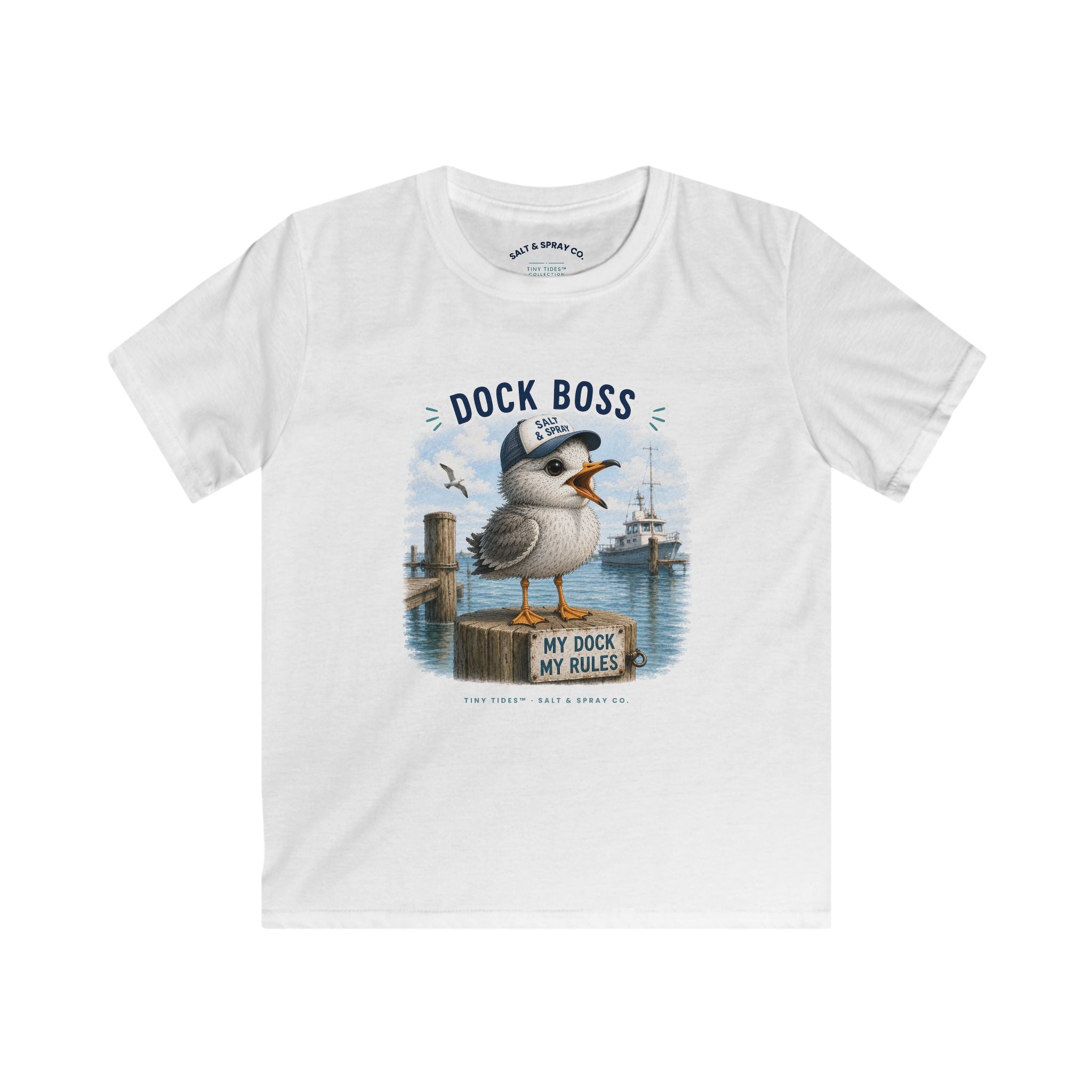 Kid Tee -- Dock Boss | Tiny Tides™ Collection | Salt & Spray Co.