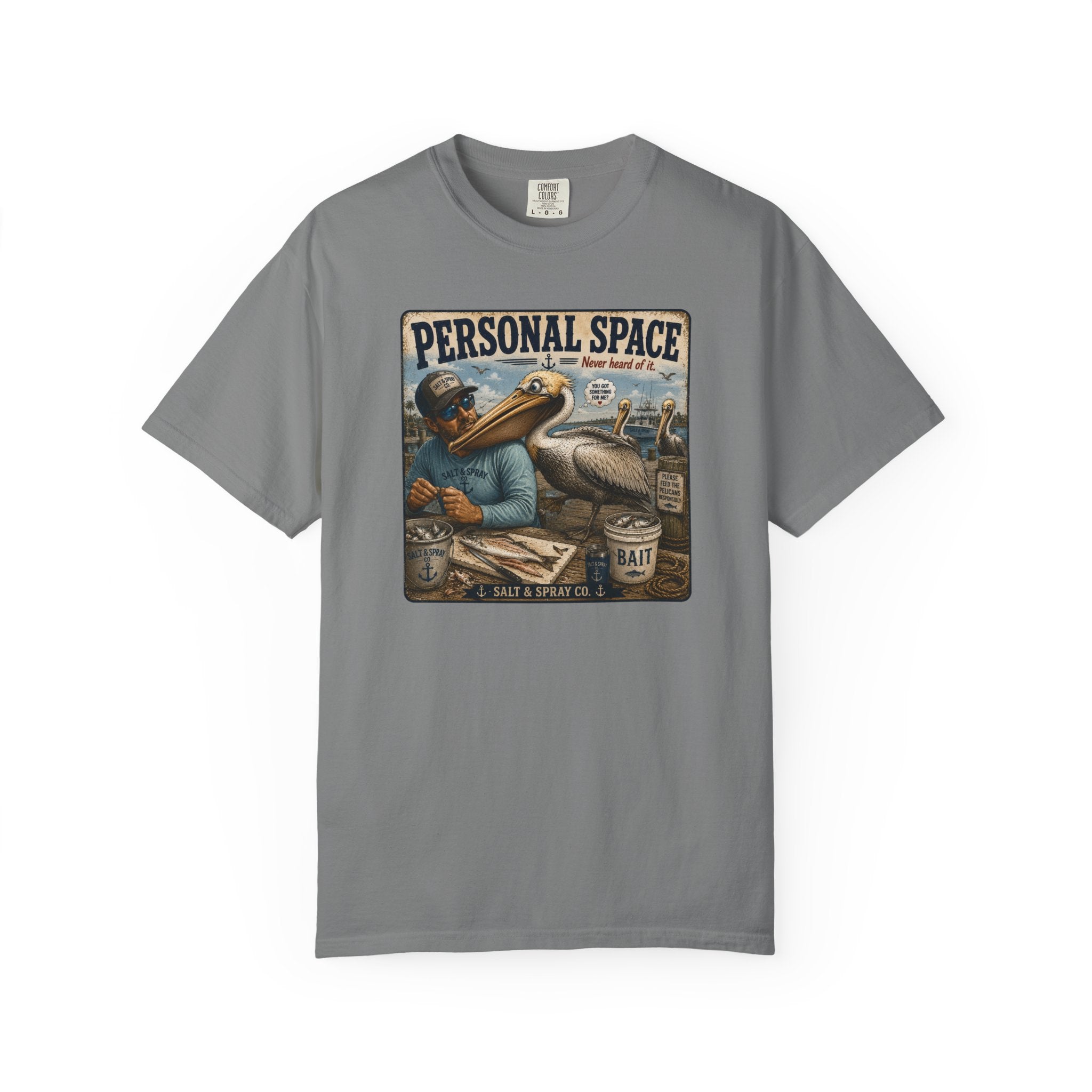 Personal Space Tee — Funny Pelican Fishing T-Shirt