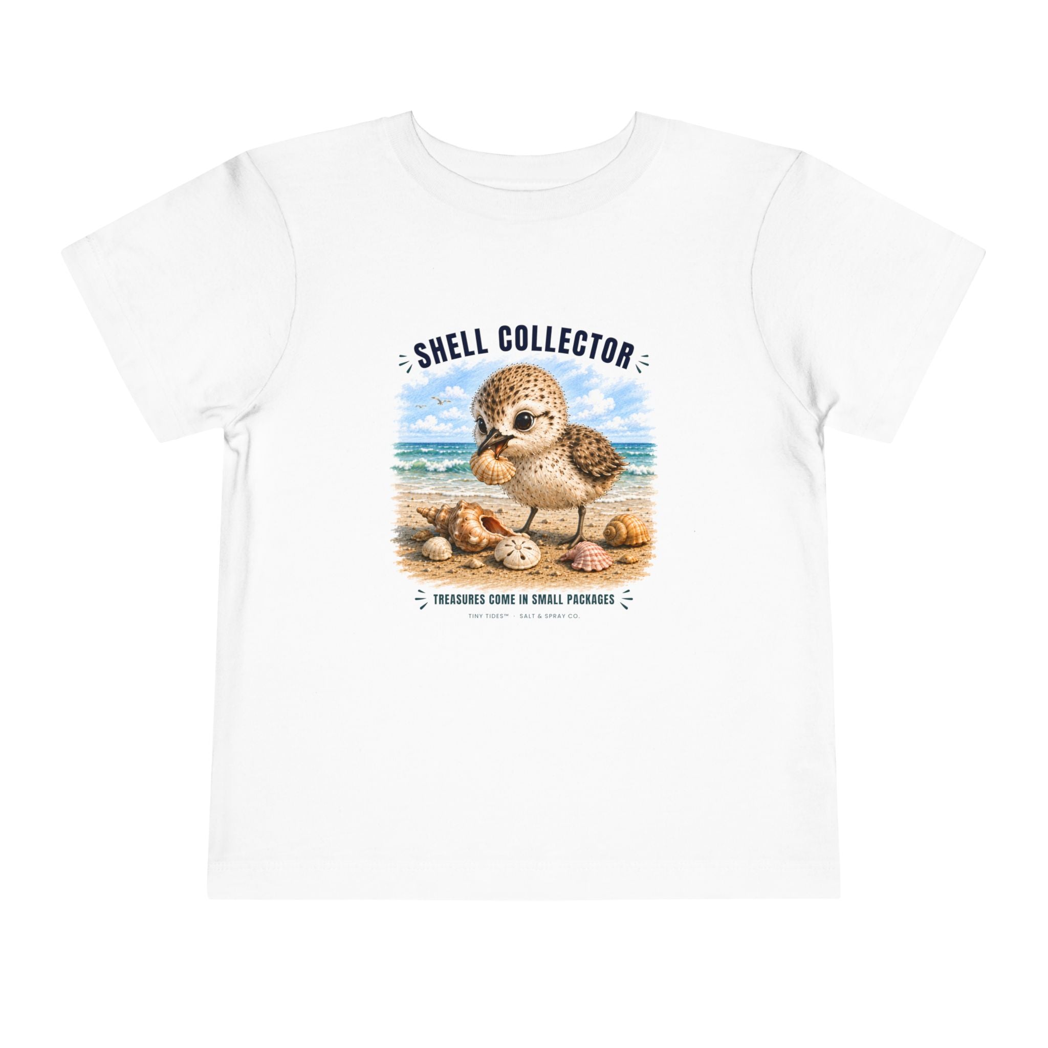 Toddler Tee – Shell Collector | Tiny Tides™ Collection | Salt & Spray Co.