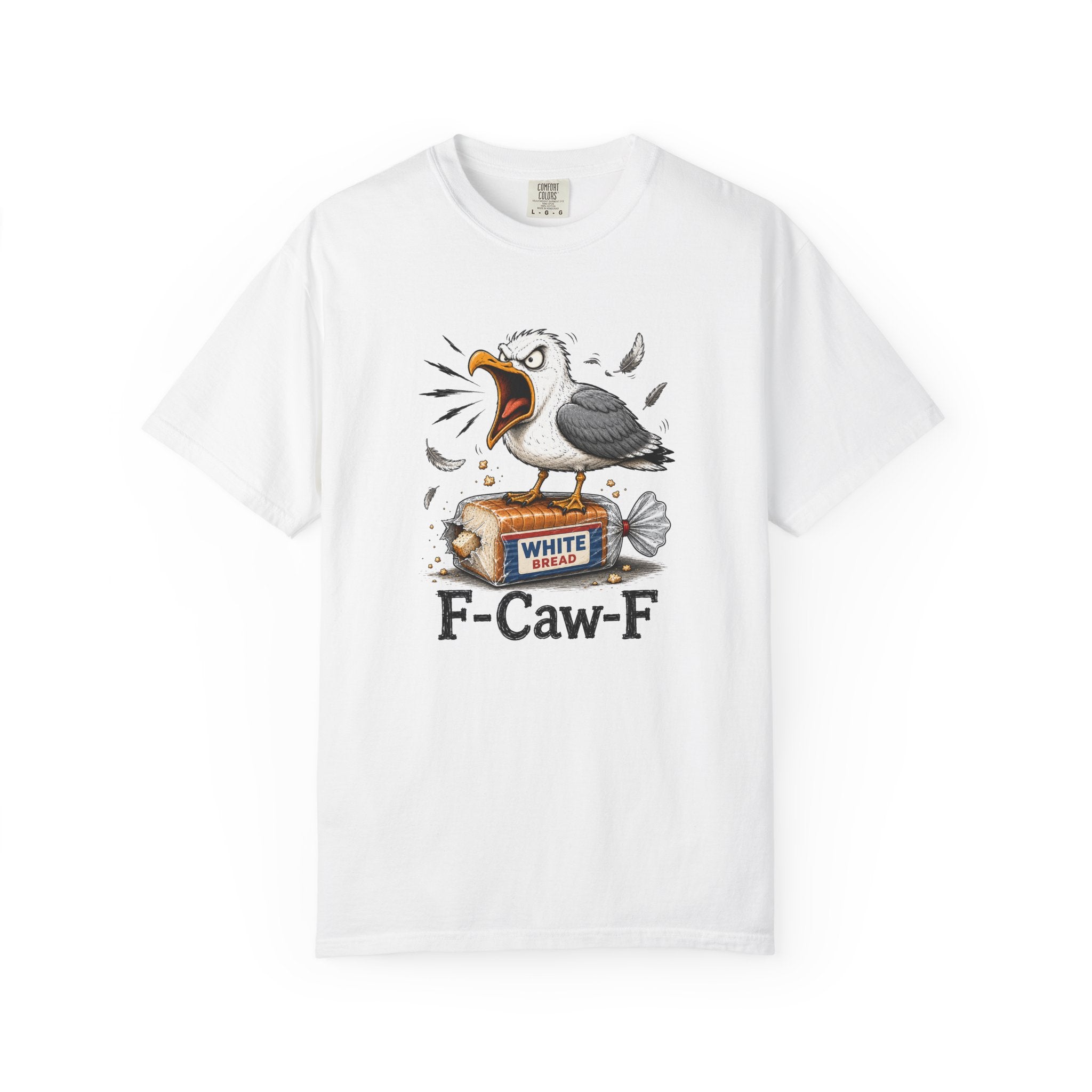 F-Caw-F Tee — Funny Angry Seagull T-Shirt