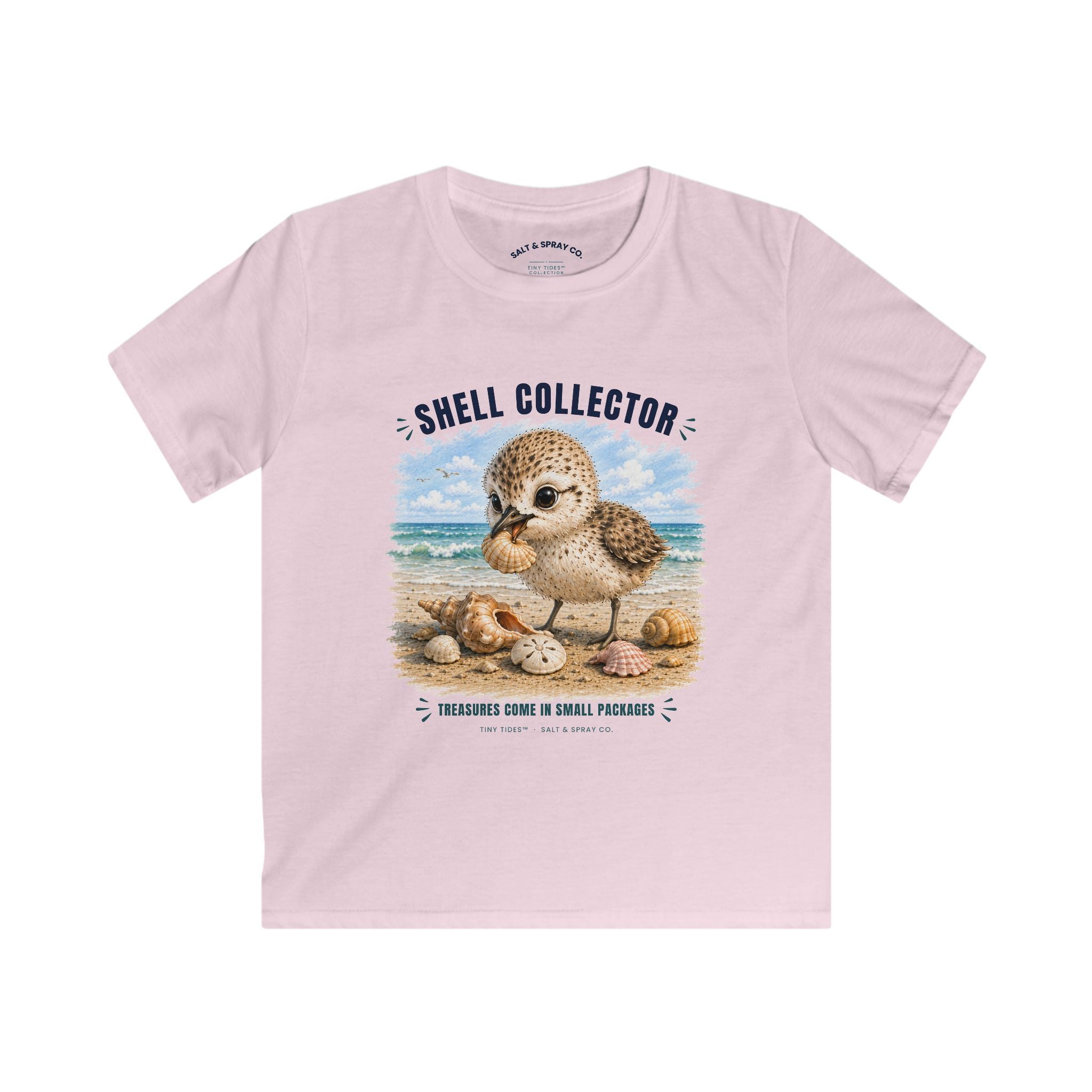 Kids Tee – Shell Collector | Tiny Tides™ Collection | Salt & Spray Co.