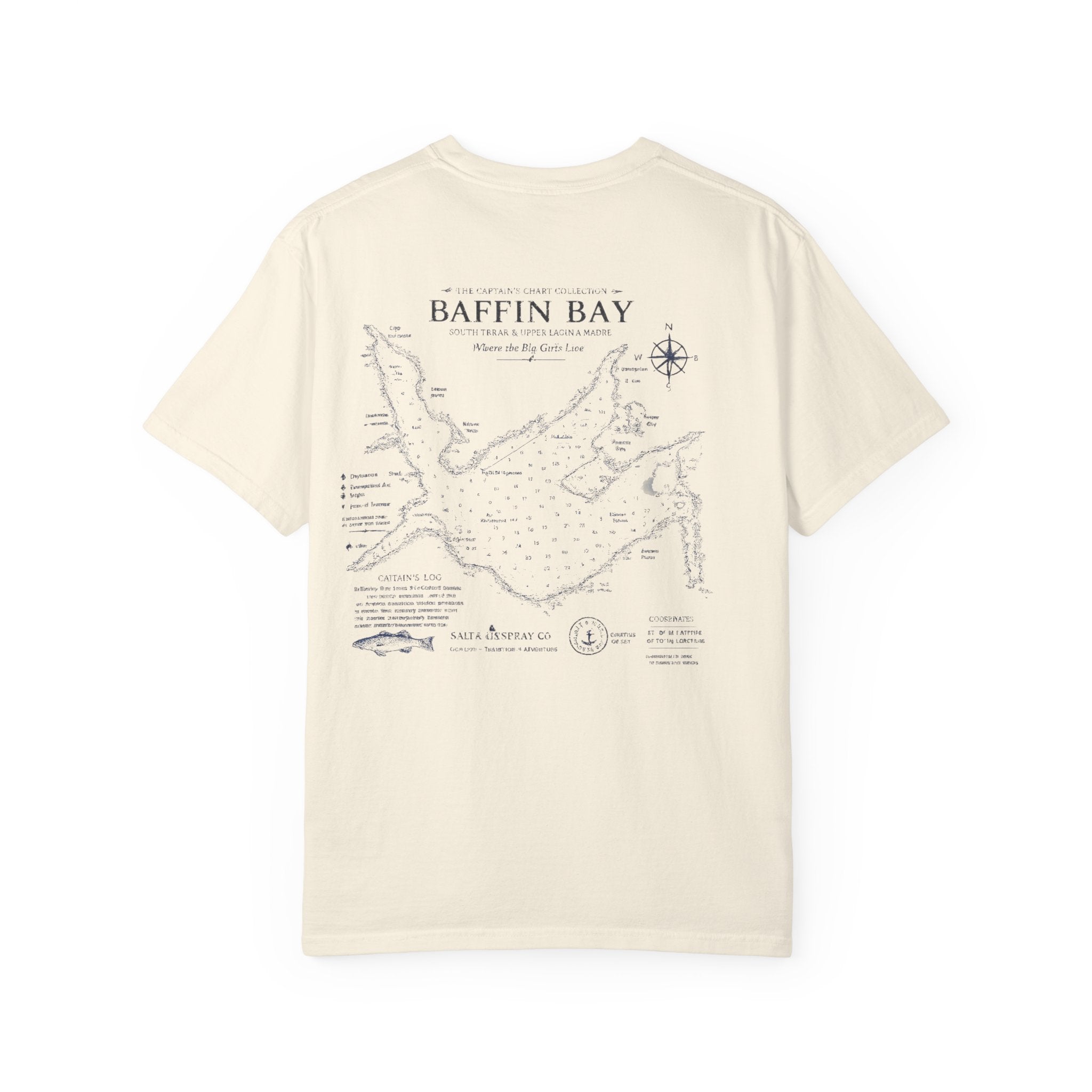 Baffin Bay Nautical Chart Tee — Where the Big Girls Live