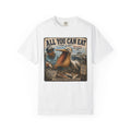 All You Can Eat Pelican T-Shirt — Funny Vintage Fishing Sign, Professional Cleanup Crew, Comfort Colors, Angler Gift, Unisex