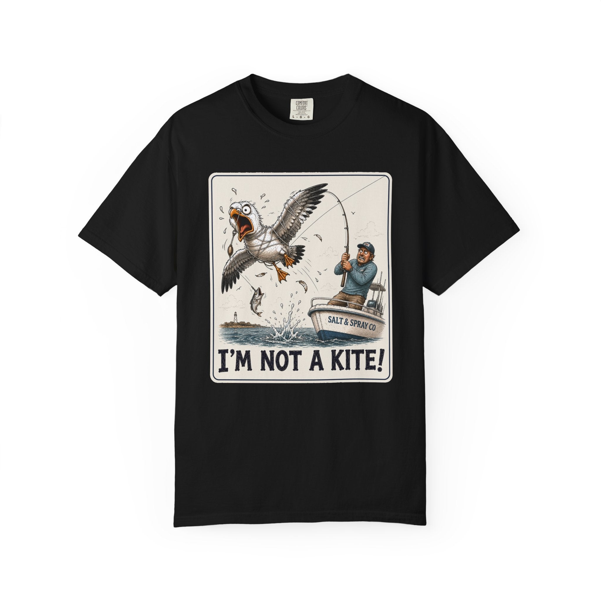 I'm Not a Kite Tee — Funny Tangled Seagull T-Shirt