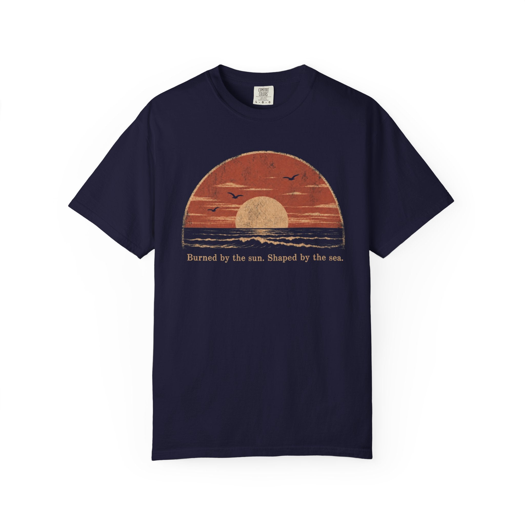 Burned by the Sun Tee — Vintage Coastal Sunset T-Shirt