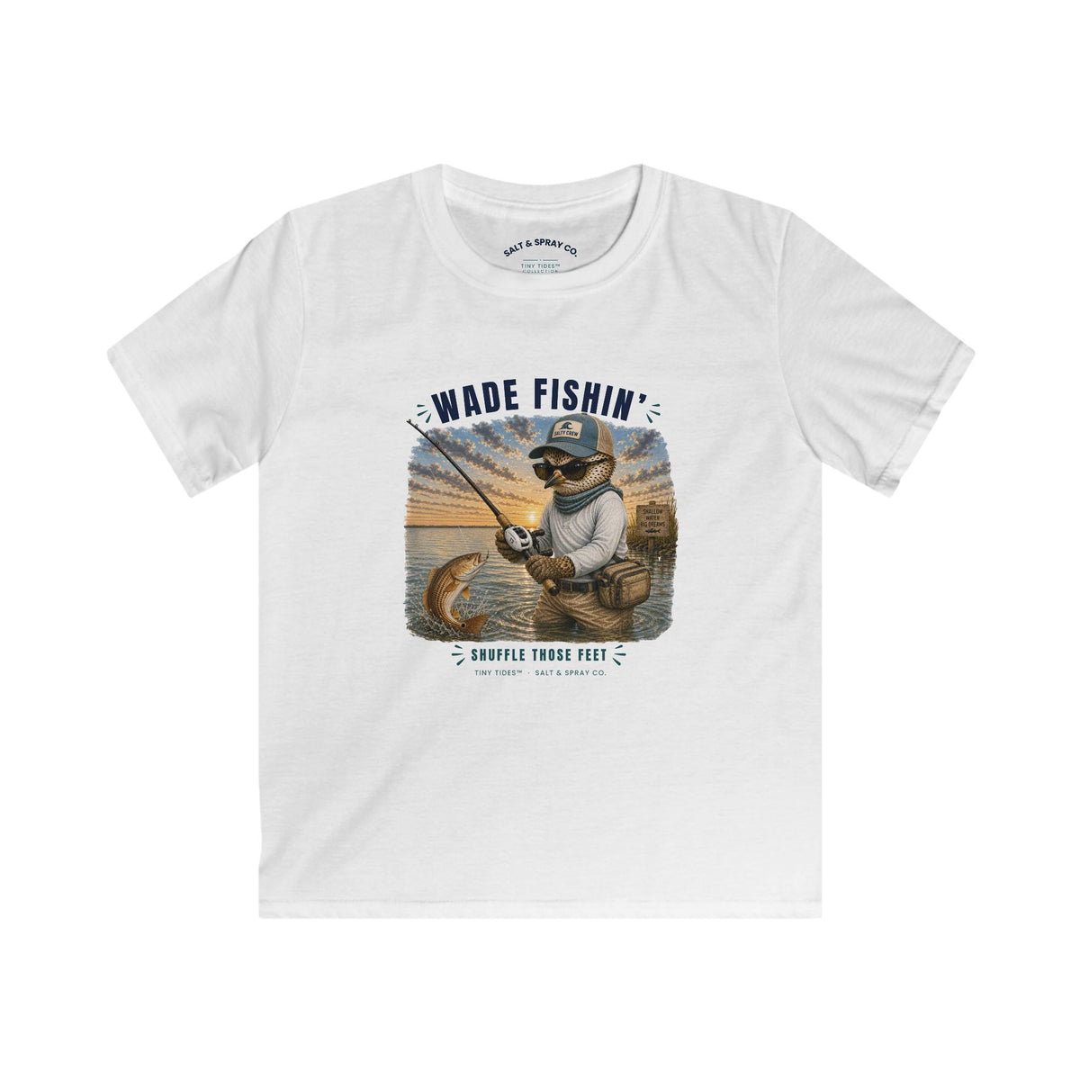 Kids Tee – Wade Fishin’ | Tiny Tides™ Collection | Salt & Spray Co.