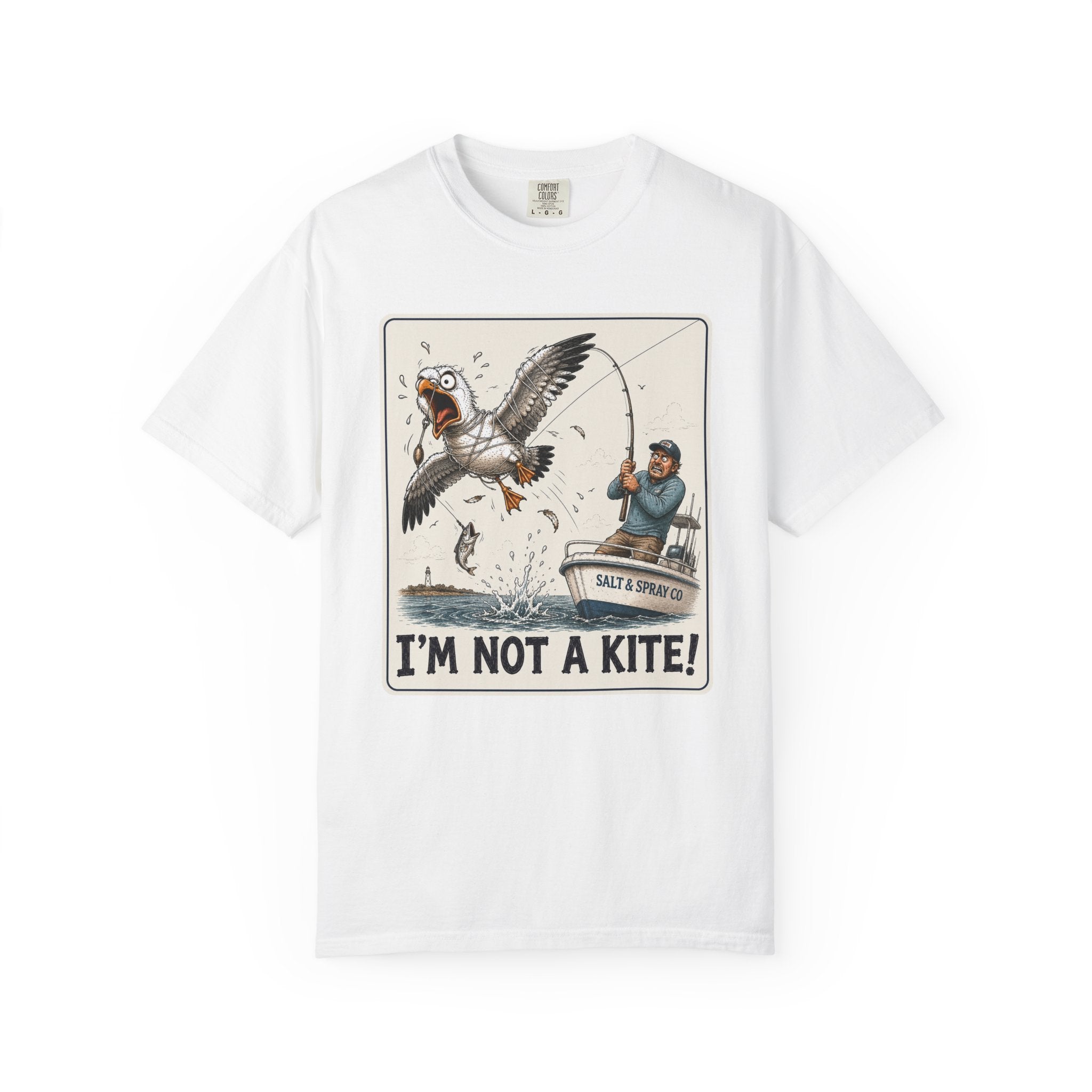 I'm Not a Kite Tee — Funny Tangled Seagull T-Shirt