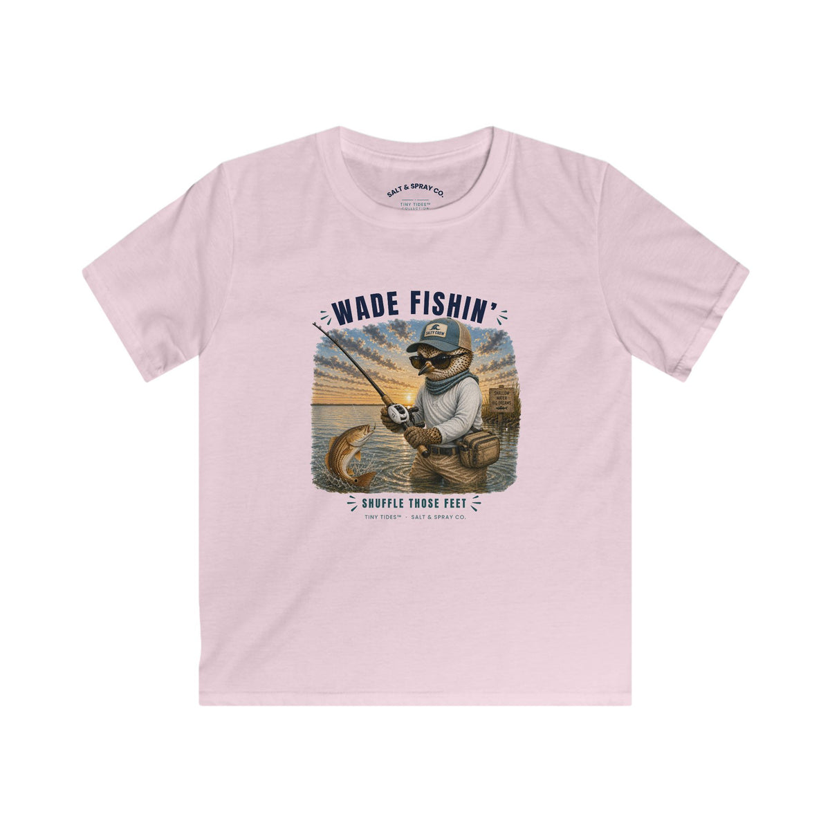 Kids Tee – Wade Fishin’ | Tiny Tides™ Collection | Salt & Spray Co.