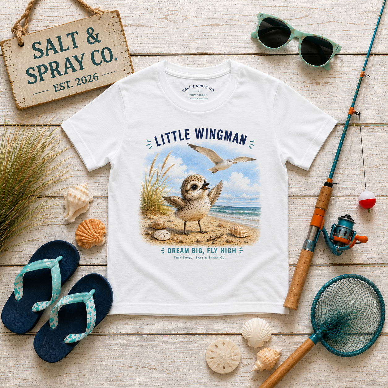 Kids Tee -- Little Wingman | Tiny Tides™ Collection | Salt & Spray Co.