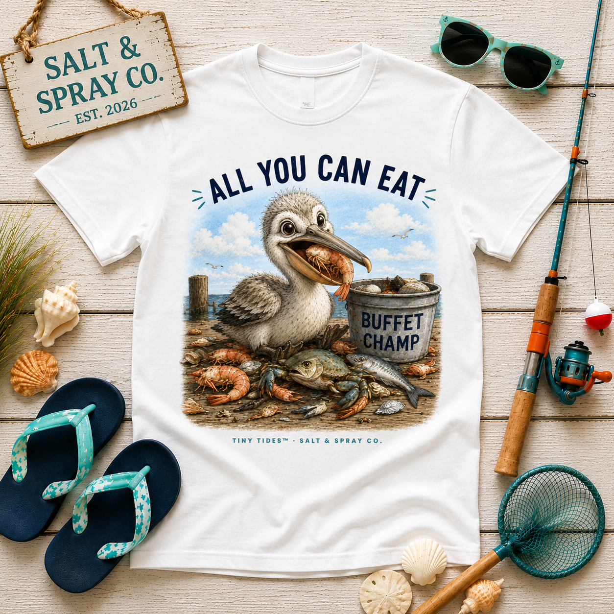 Kids Tee – All You Can Eat | Tiny Tides™ Collection | Salt & Spray Co.