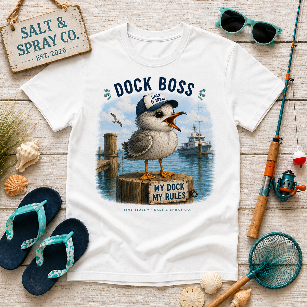 Kid Tee -- Dock Boss | Tiny Tides™ Collection | Salt & Spray Co.