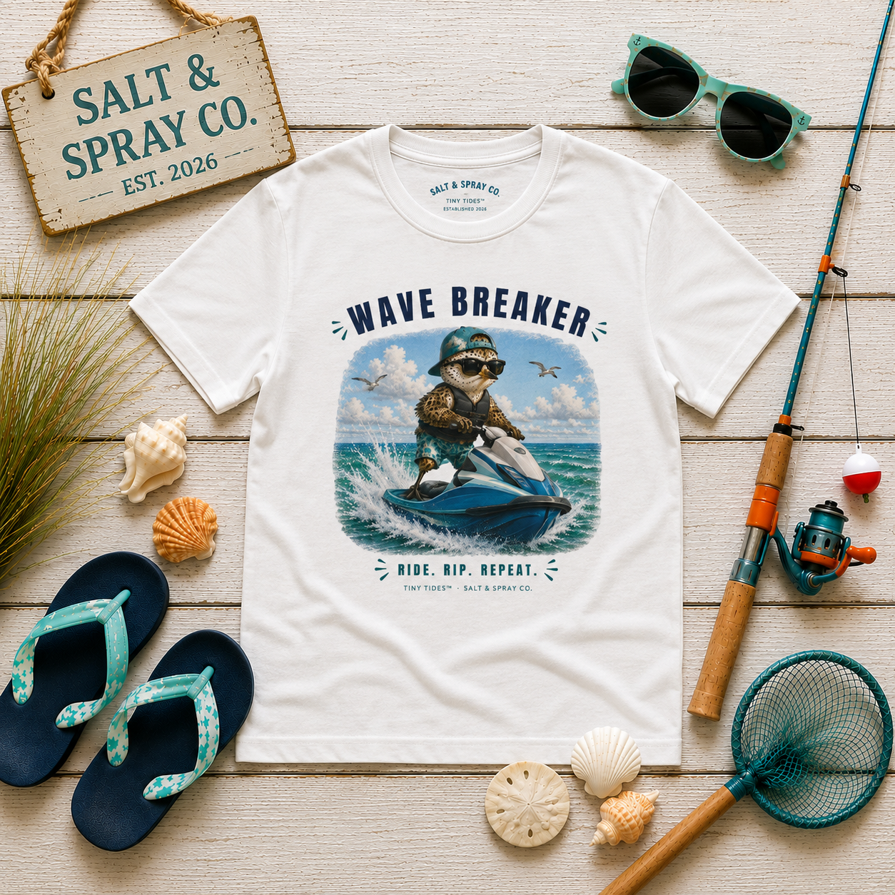 Kids Tee -- Wave Breaker | Tiny Tides™ Collection | Salt & Spray Co.
