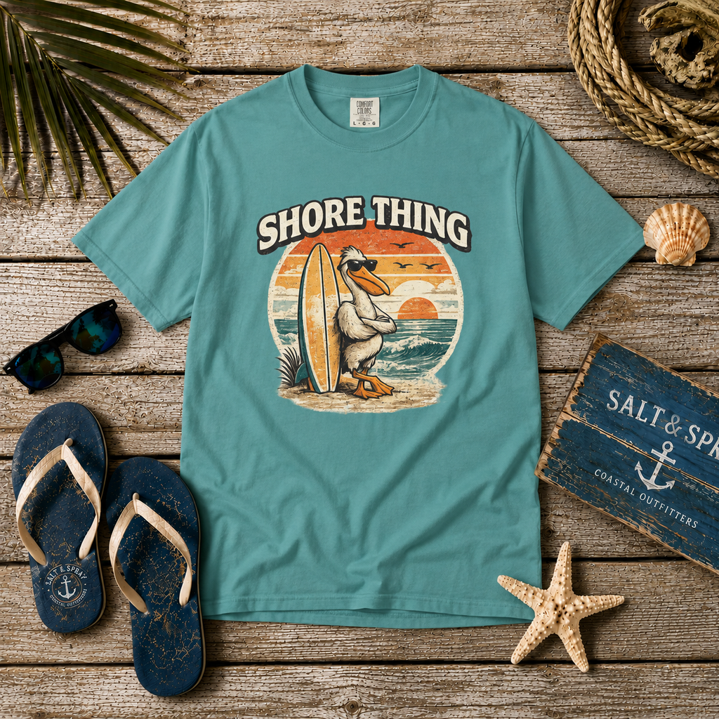 Shore Thing - Pelican Surfer T-shirt