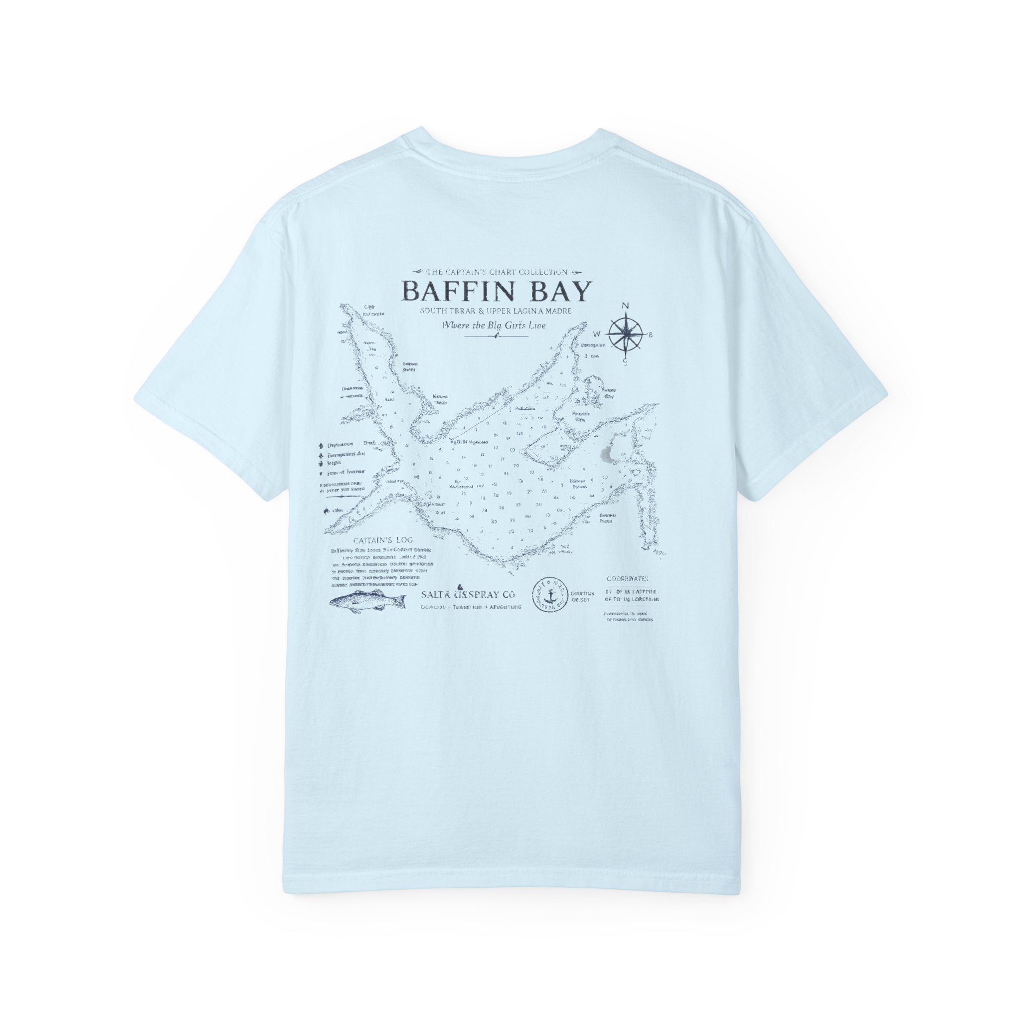 Baffin Bay Nautical Chart Tee — Where the Big Girls Live