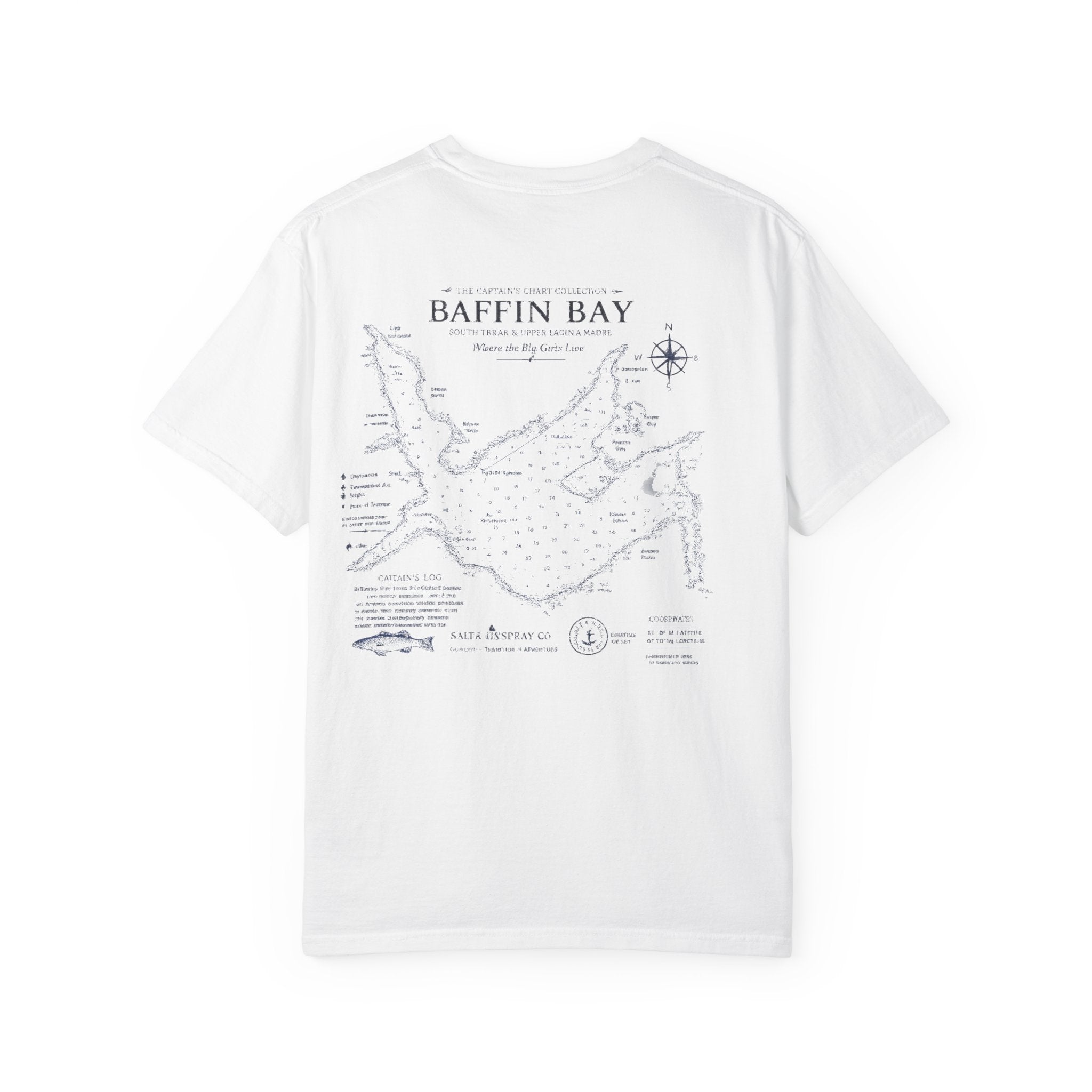 Baffin Bay Nautical Chart Tee — Where the Big Girls Live
