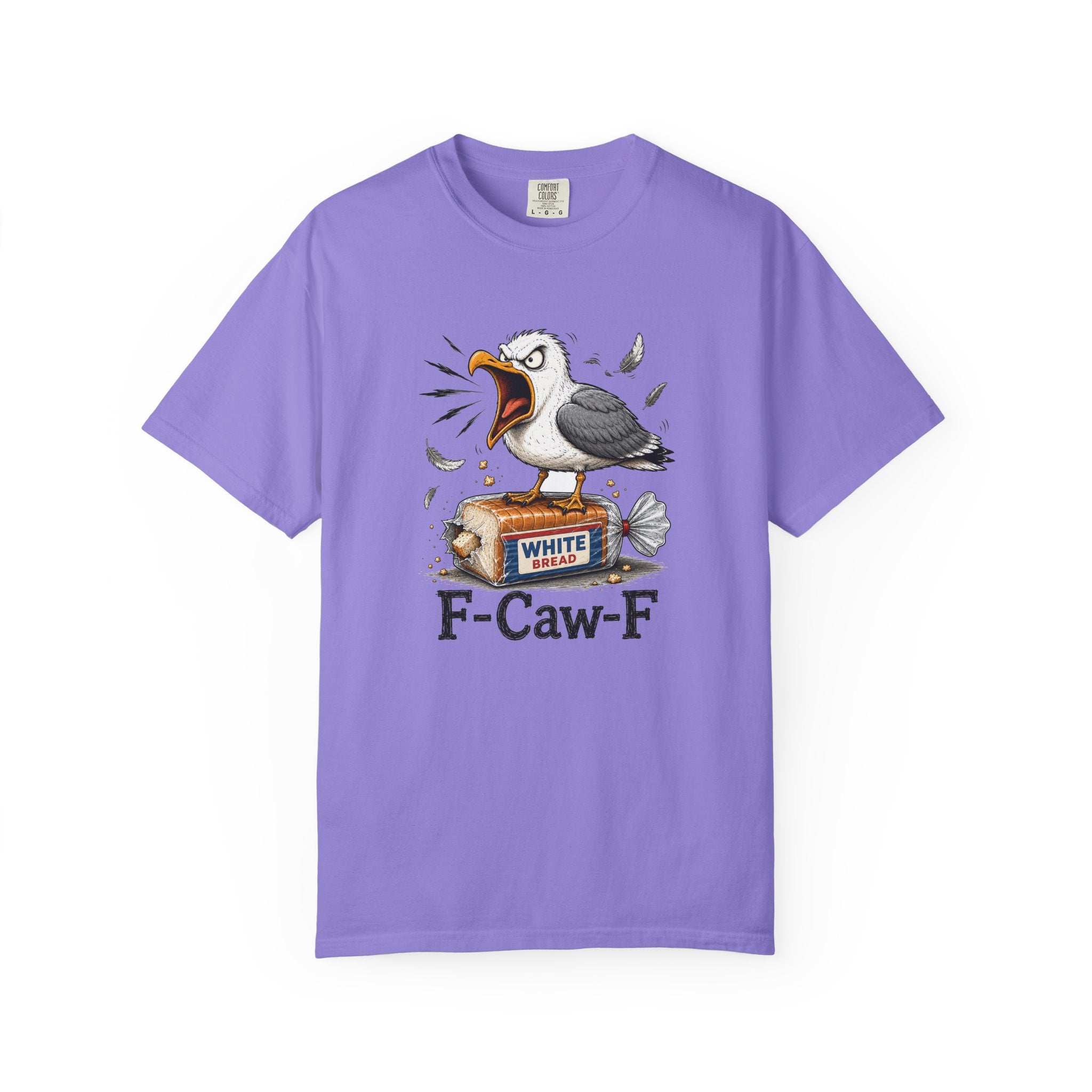 F-Caw-F Tee — Funny Angry Seagull T-Shirt