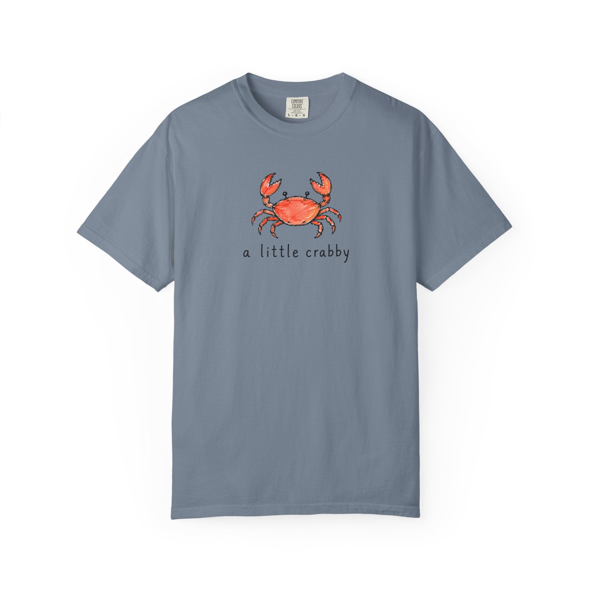 A Little Crabby Tee — Coastal Watercolor Crab T-Shirt