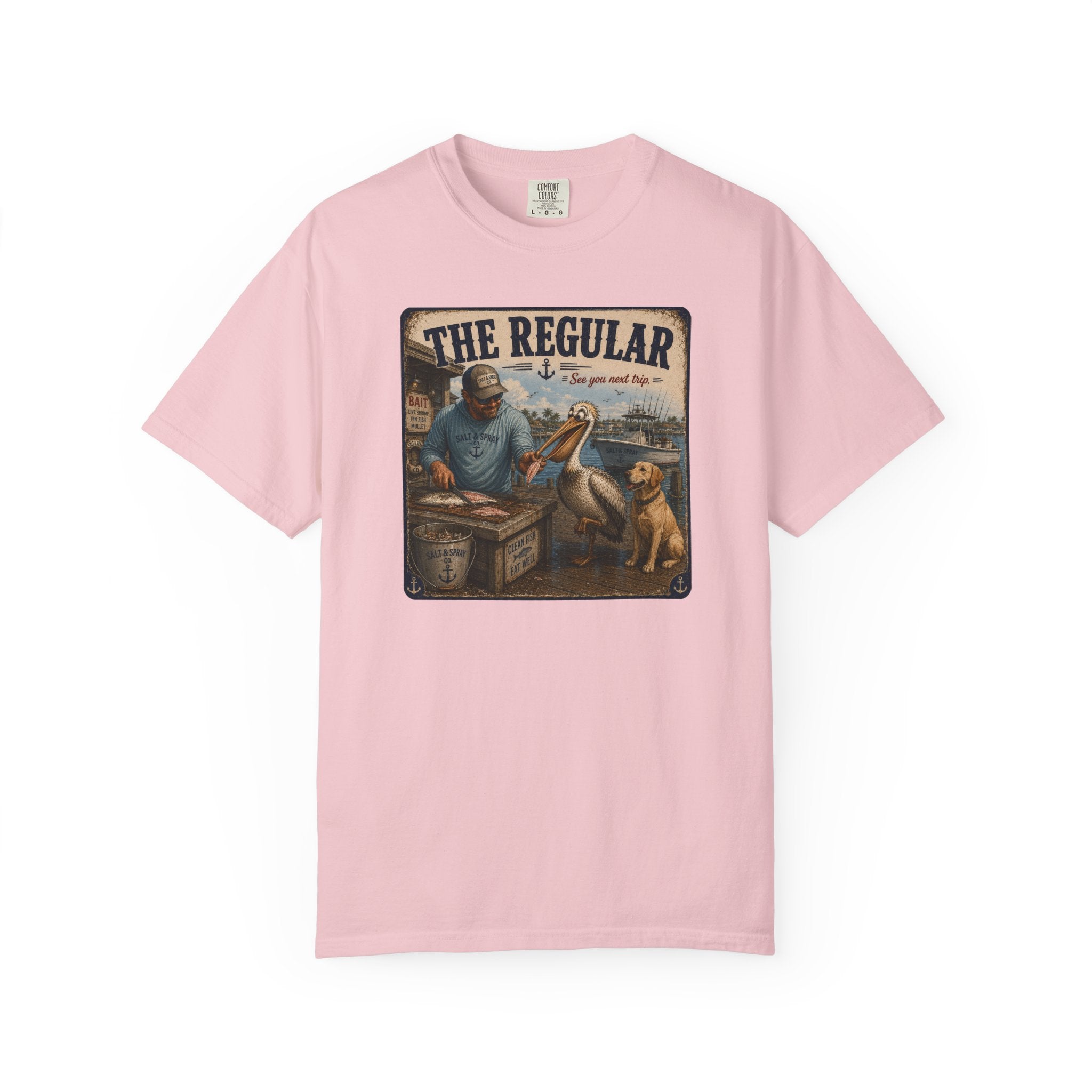 The Regular Tee — Funny Pelican & Dog Fishing T-Shirt