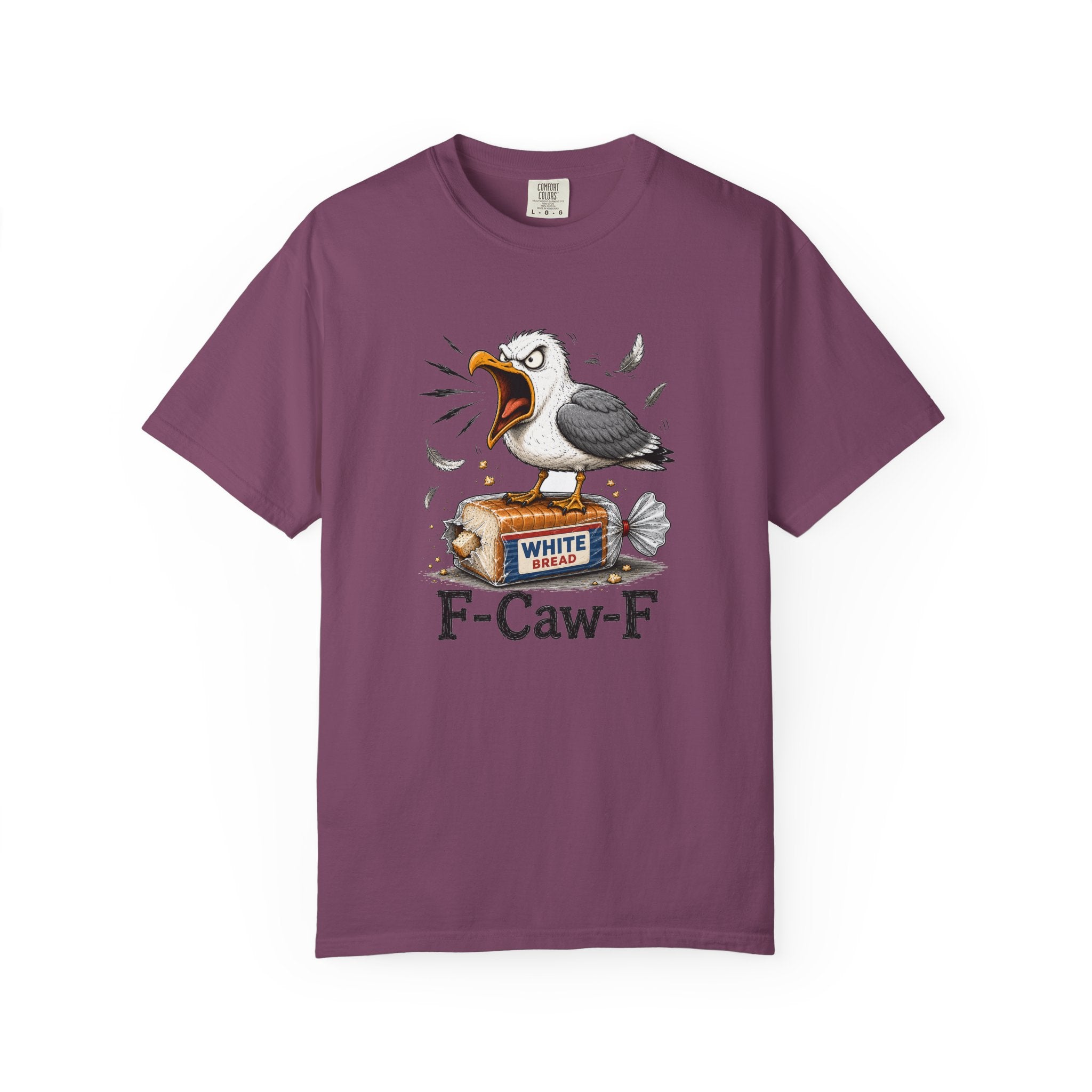 F-Caw-F Tee — Funny Angry Seagull T-Shirt