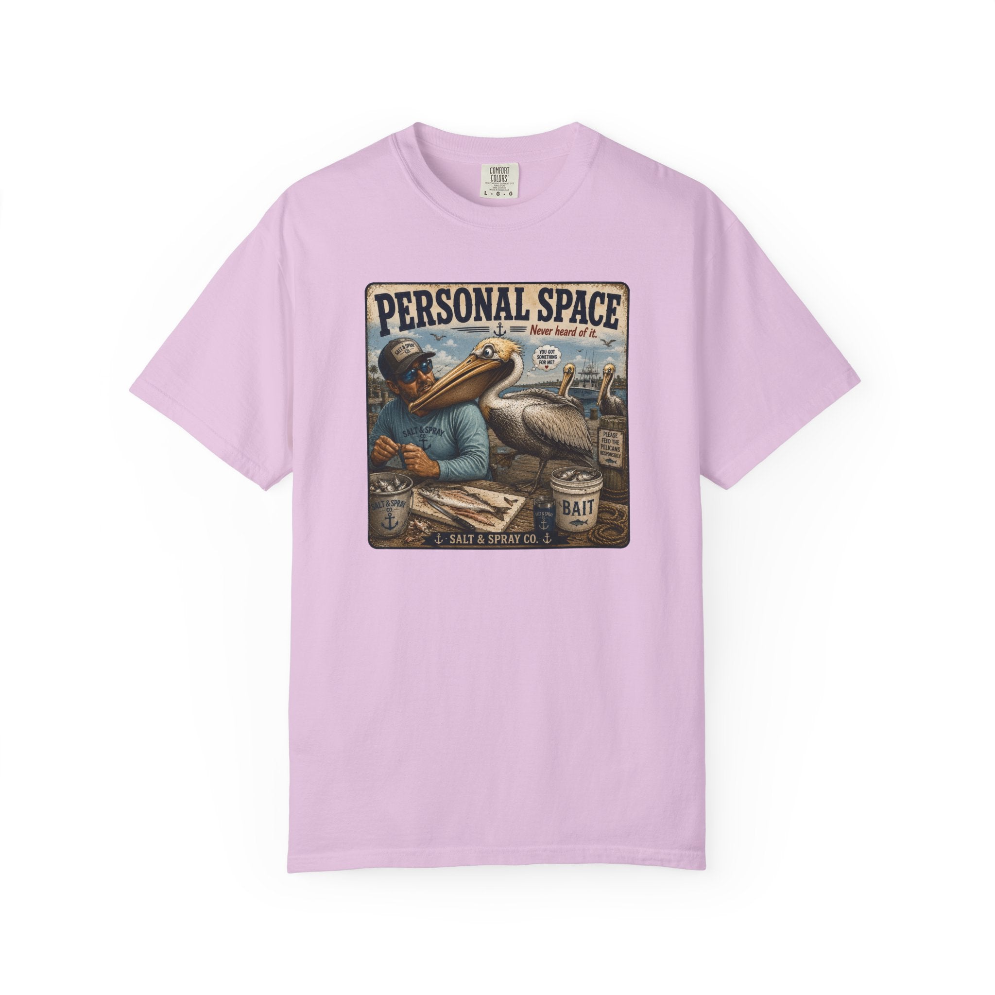 Personal Space Tee — Funny Pelican Fishing T-Shirt