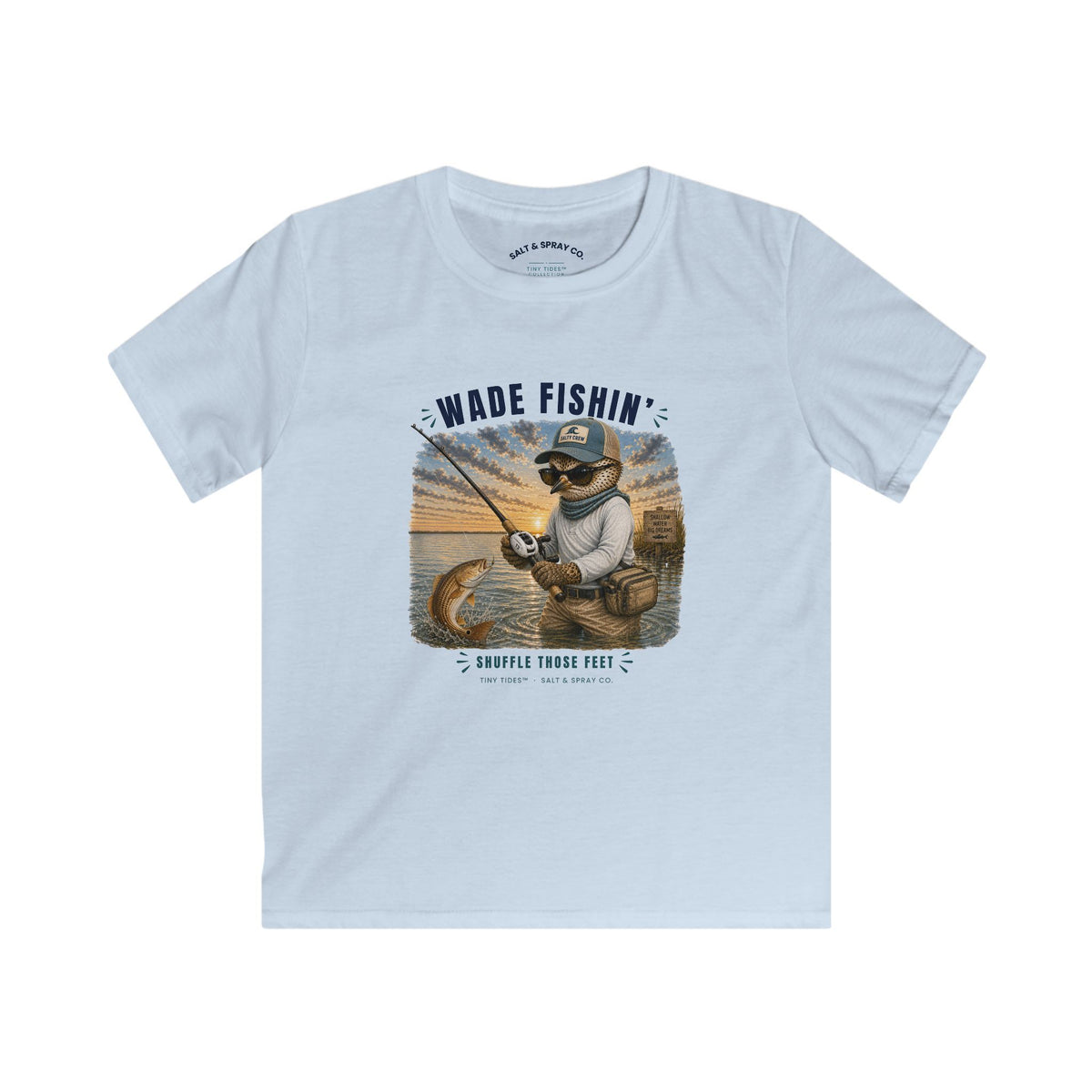 Kids Tee – Wade Fishin’ | Tiny Tides™ Collection | Salt & Spray Co.