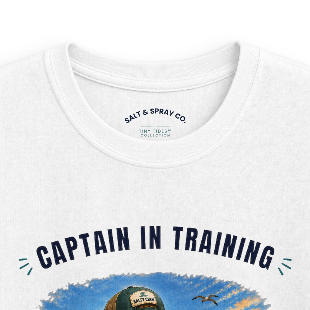 Kids Tee – Captain in Training | Tiny Tides™ Collection | Salt & Spray Co.