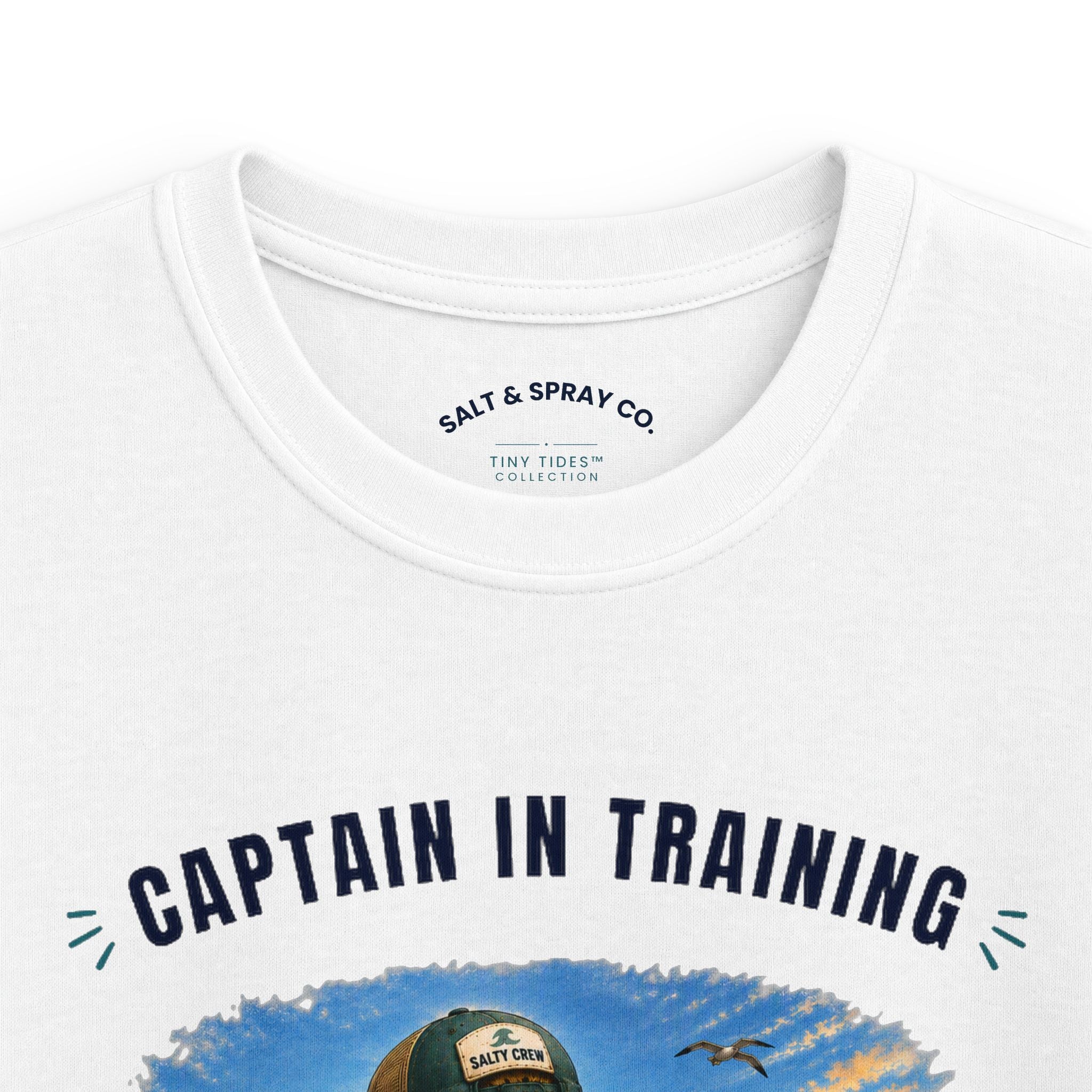 Kids Tee – Captain in Training | Tiny Tides™ Collection | Salt & Spray Co.