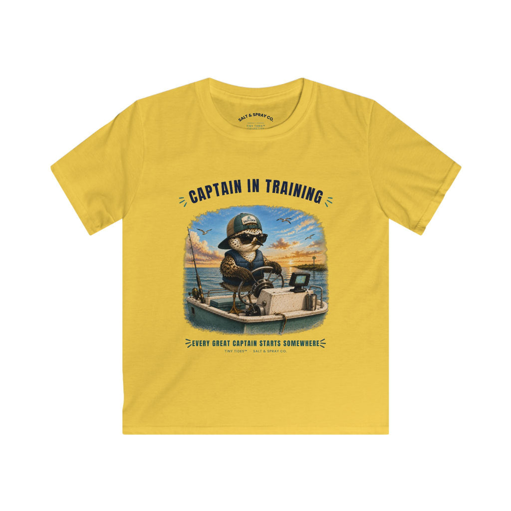 Kids Tee – Captain in Training | Tiny Tides™ Collection | Salt & Spray Co.