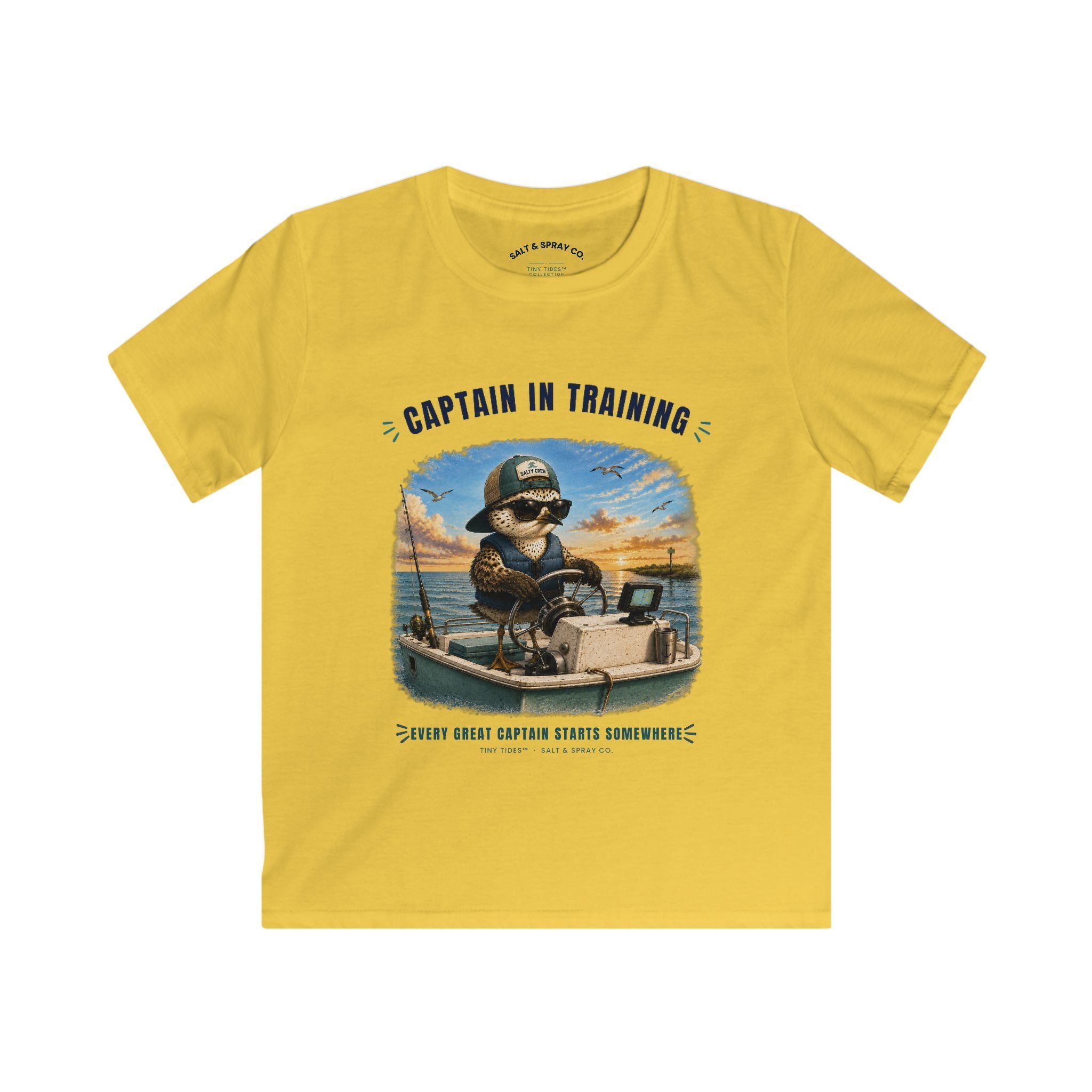 Kids Tee – Captain in Training | Tiny Tides™ Collection | Salt & Spray Co.
