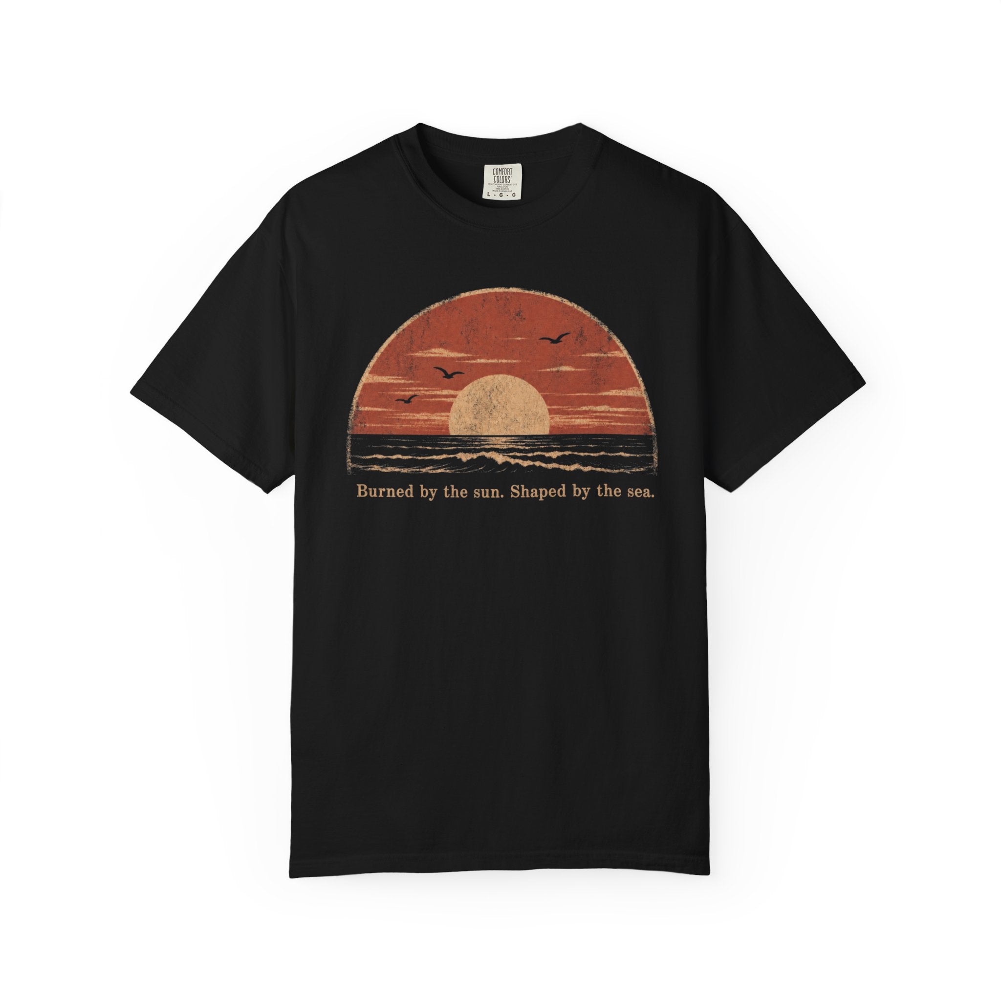 Burned by the Sun Tee — Vintage Coastal Sunset T-Shirt