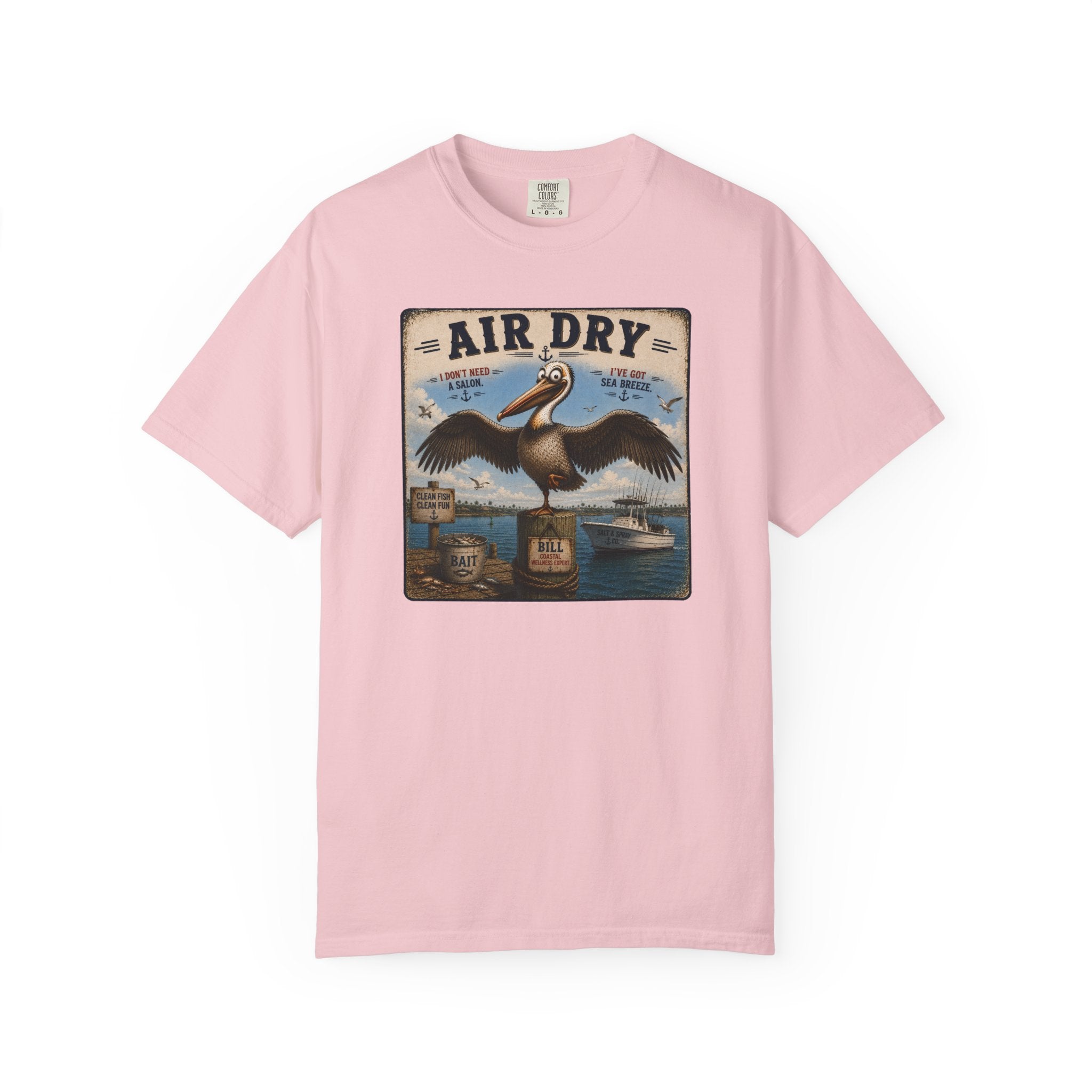 Air Dry Tee — Funny Pelican Beach Humor T-Shirt
