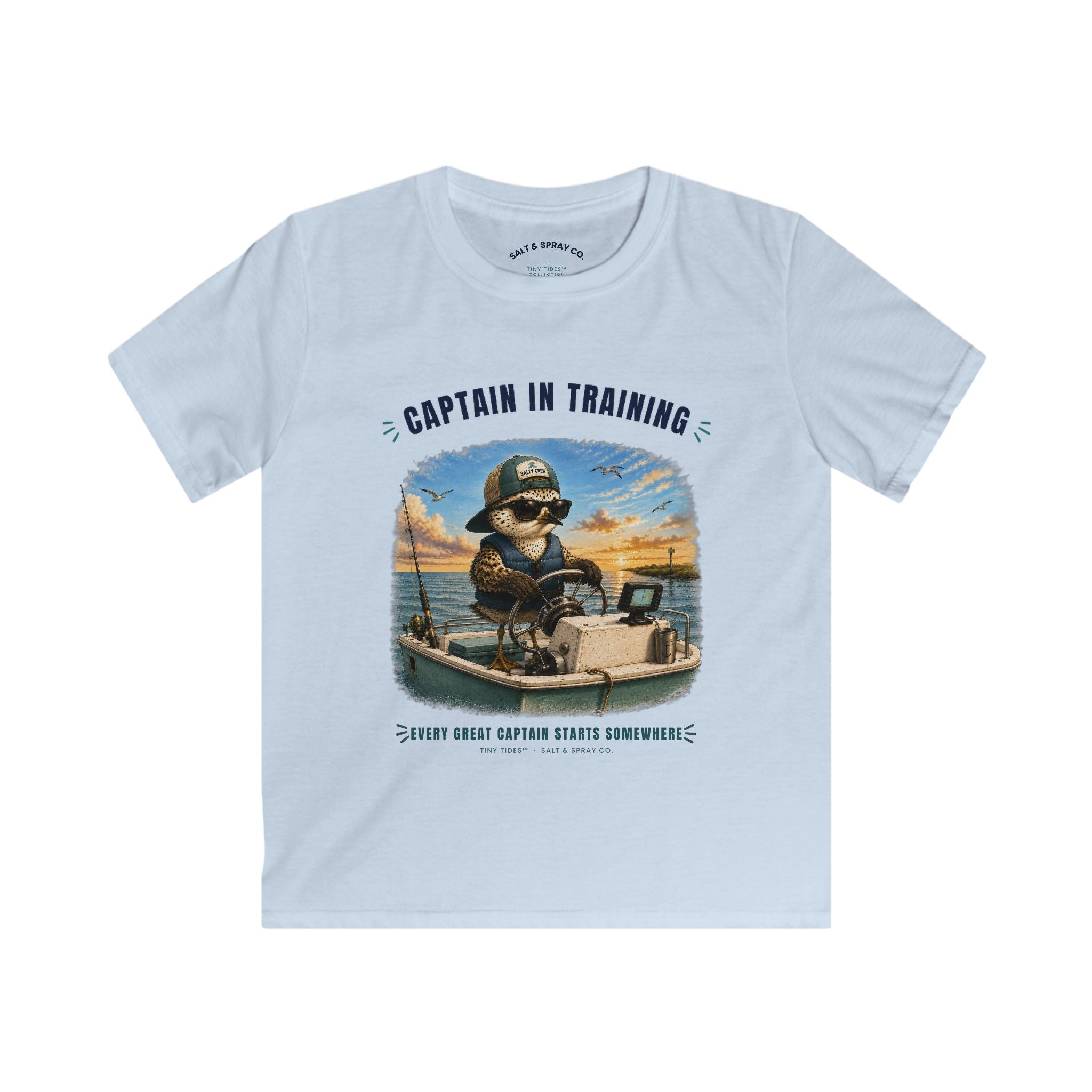 Kids Tee – Captain in Training | Tiny Tides™ Collection | Salt & Spray Co.