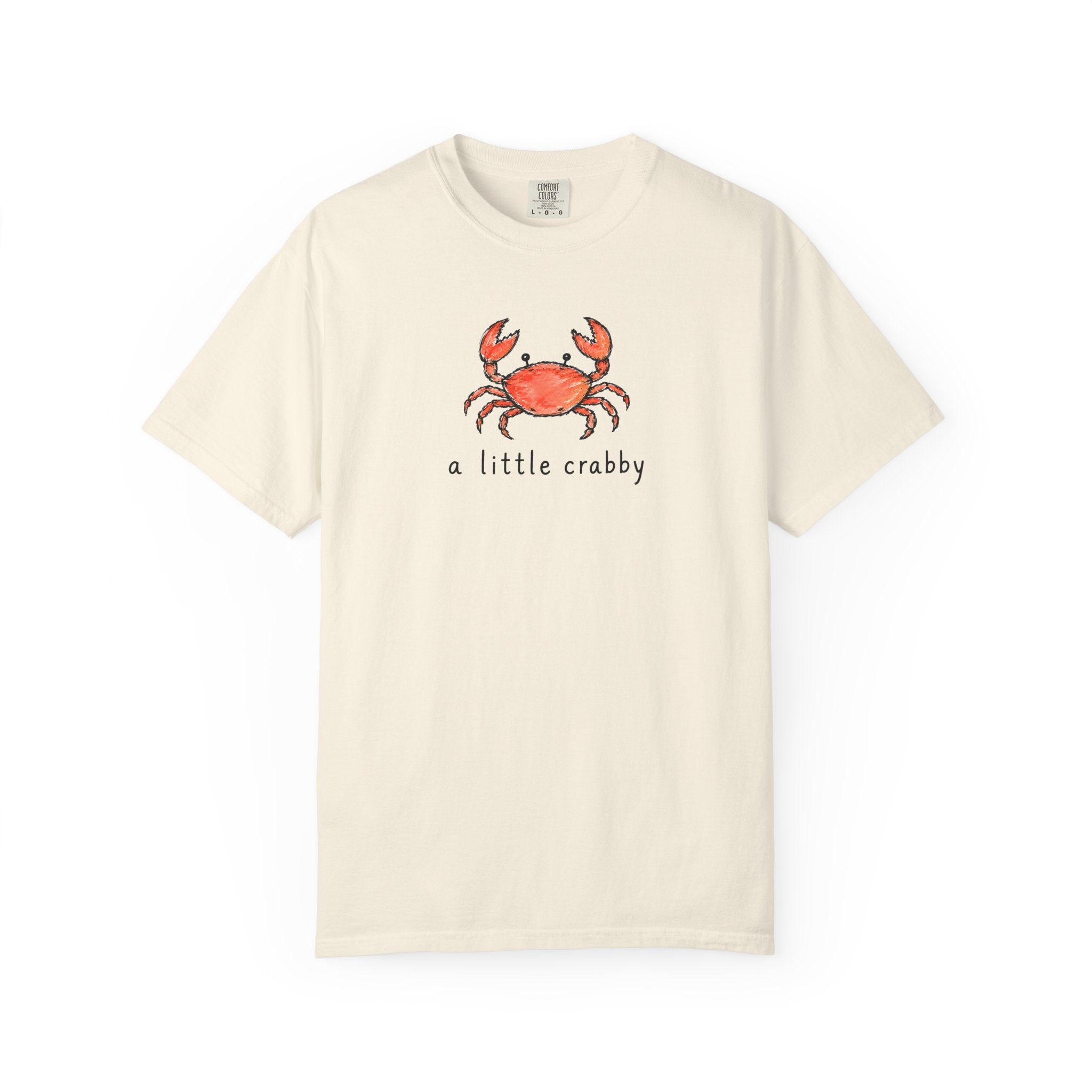 A Little Crabby Tee — Coastal Watercolor Crab T-Shirt